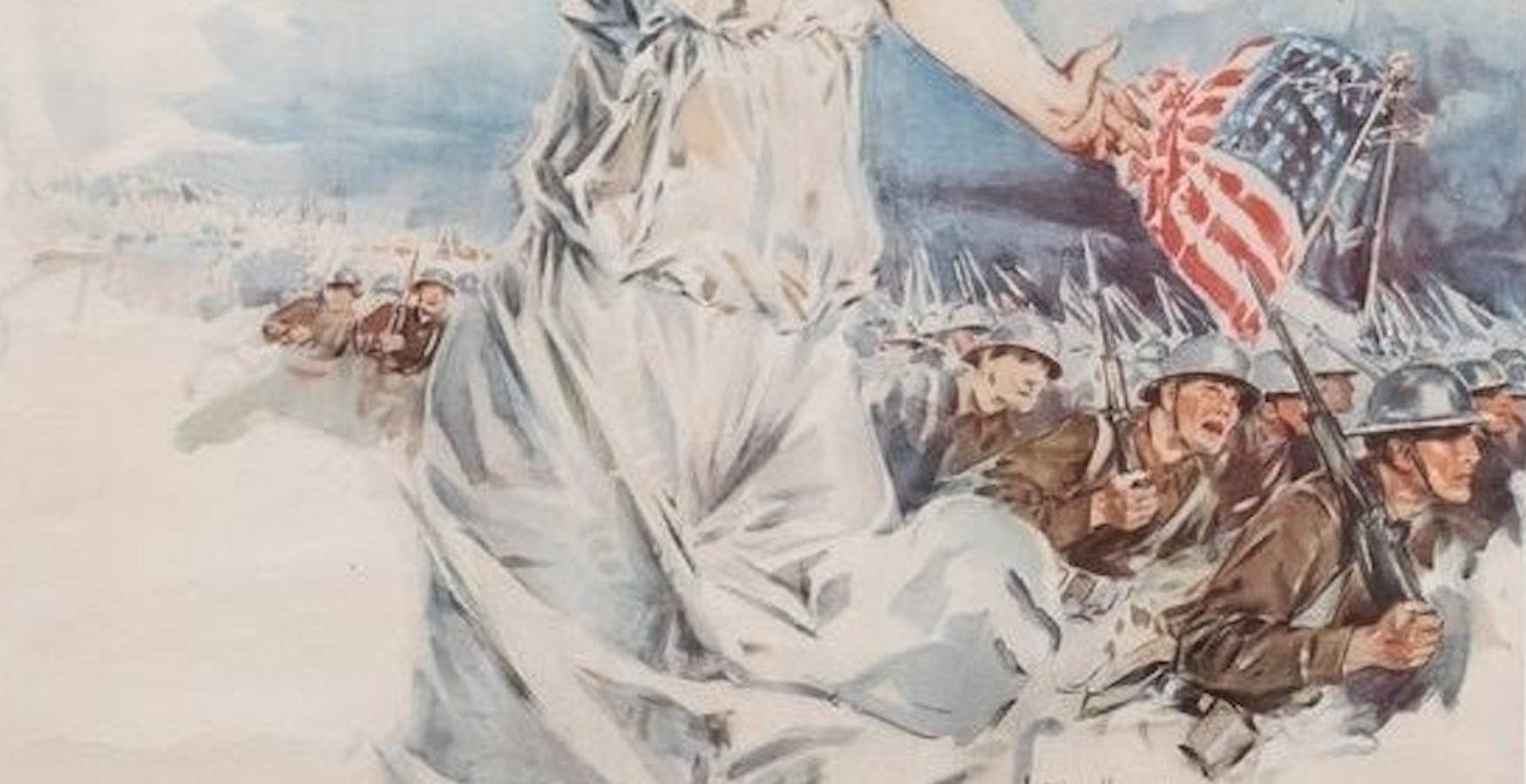 "Fight or Buy Bonds. Third Liberty Loan" Vintage WWI Poster by Howard Chandler Christy, 1917 - The Great Republic