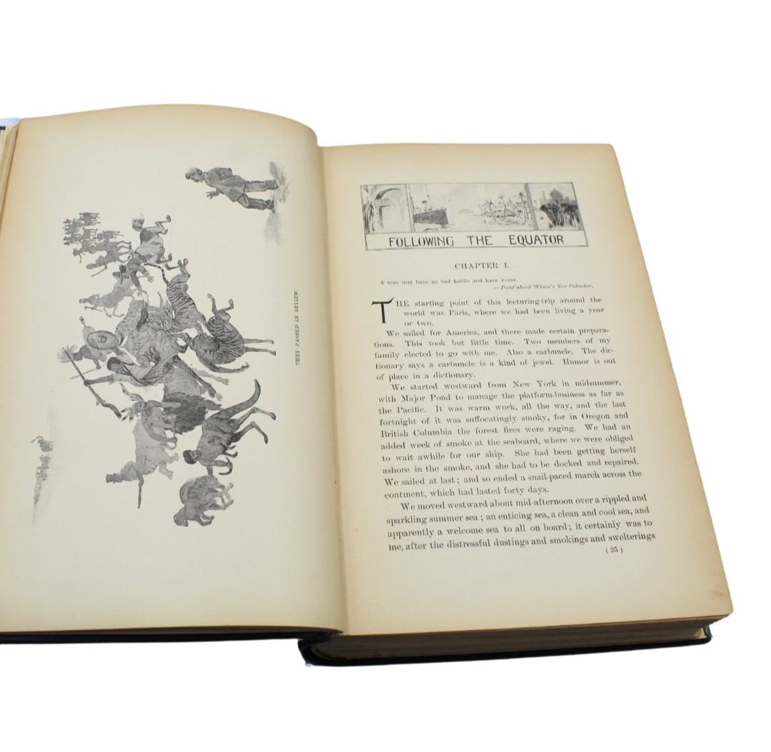 Following the Equator: A Journey Around the World by Mark Twain, First Edition, 1897 - The Great Republic
