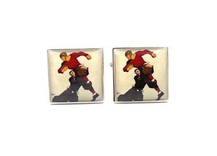 Football Tackle Cufflinks - The Great Republic