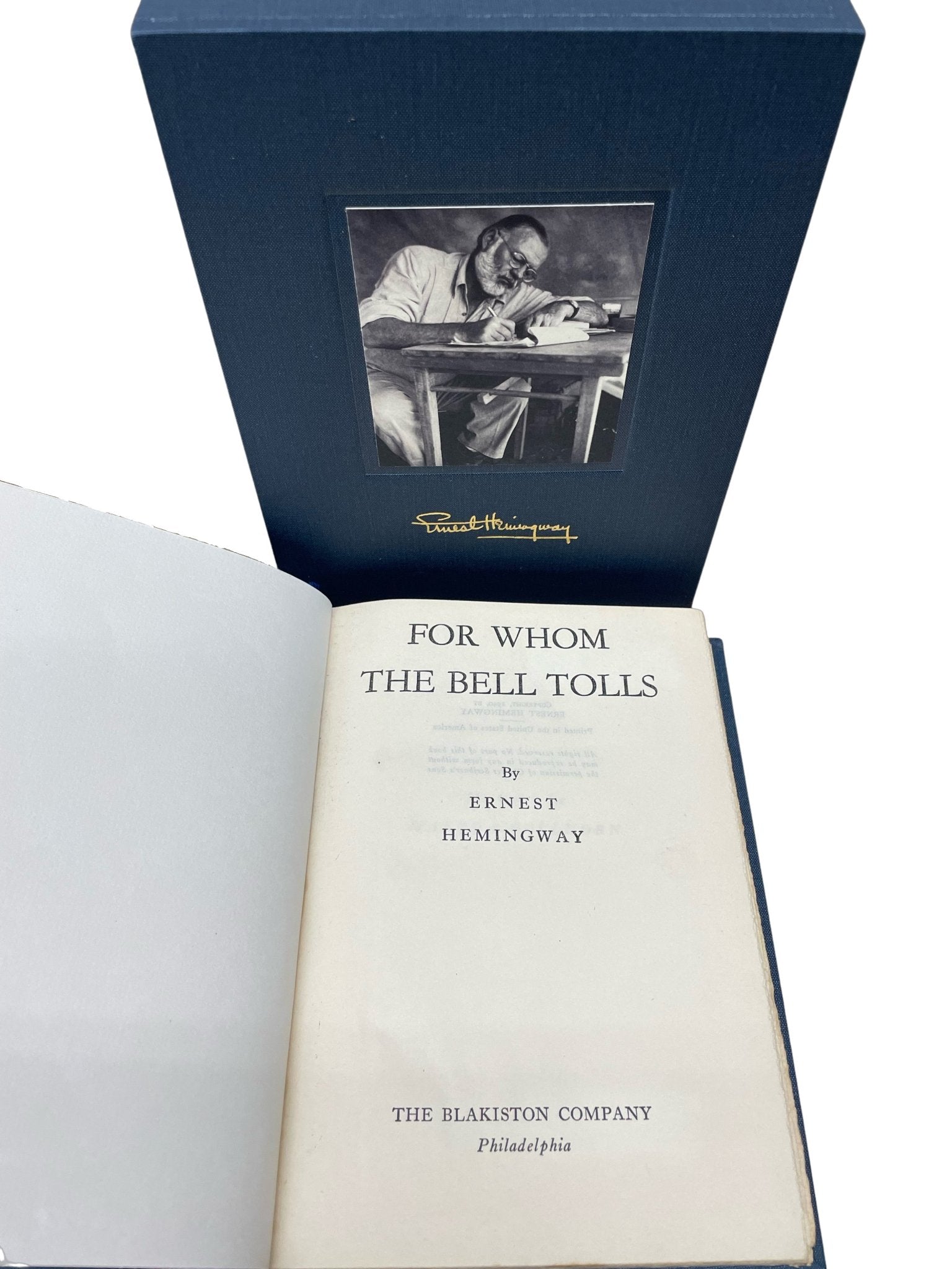 For Whom The Bell Tolls by Ernest Hemingway, First Blakiston Edition, 1940 - The Great Republic
