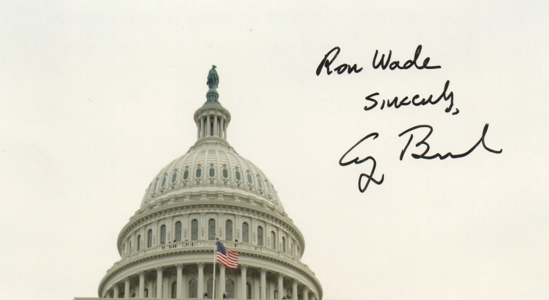 George H. W. Bush Signed and Inscribed 1989 Inaugural Photograph - The Great Republic