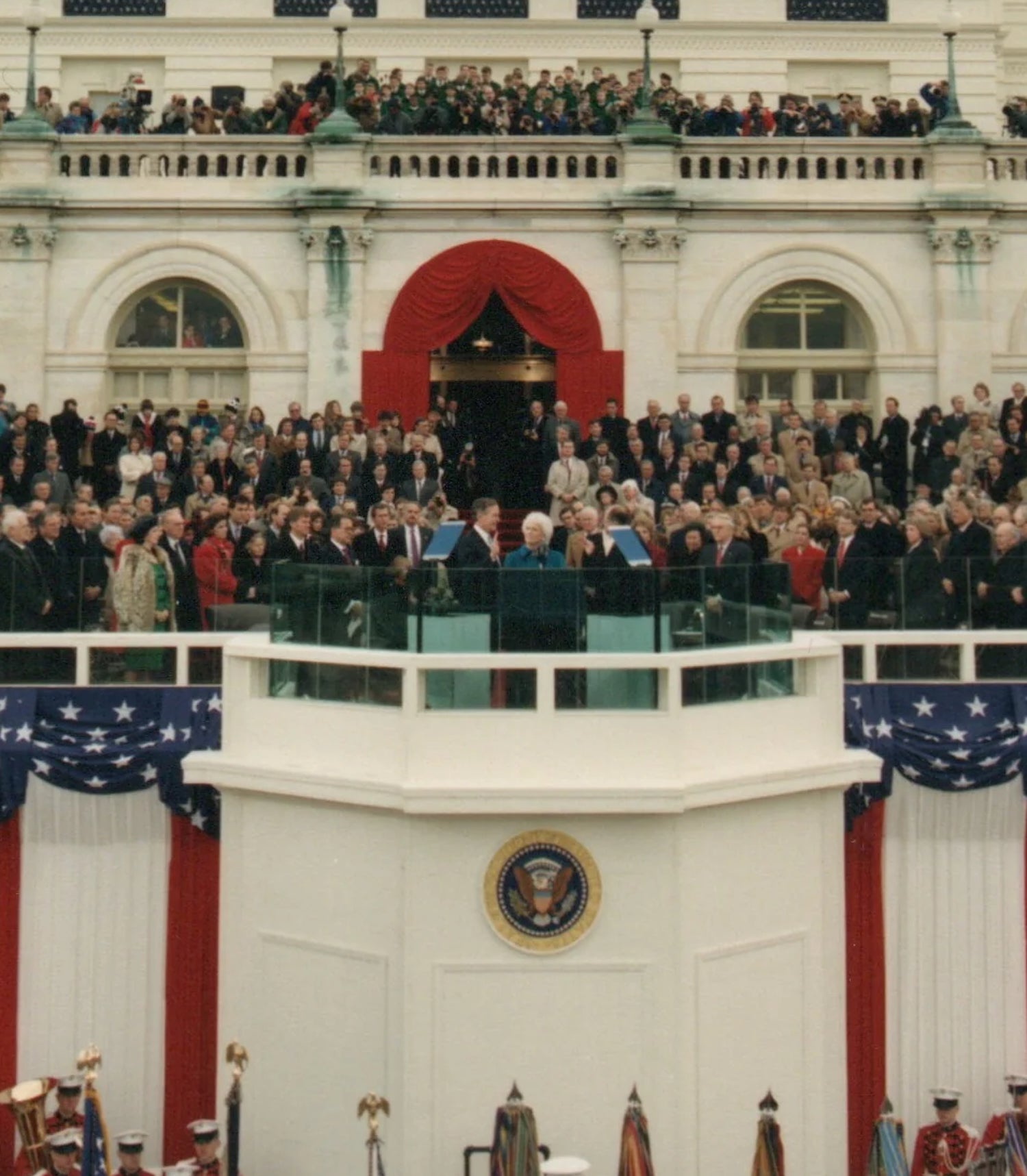 George H. W. Bush Signed and Inscribed 1989 Inaugural Photograph - The Great Republic