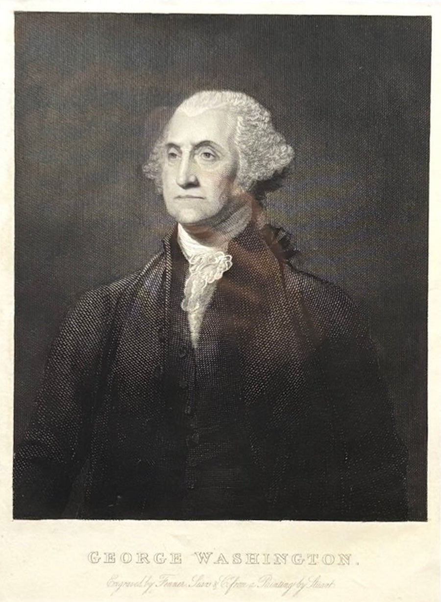 "George Washington" Engraving by Fenner, Sears & Co., after Stuart, mid-1830s - The Great Republic