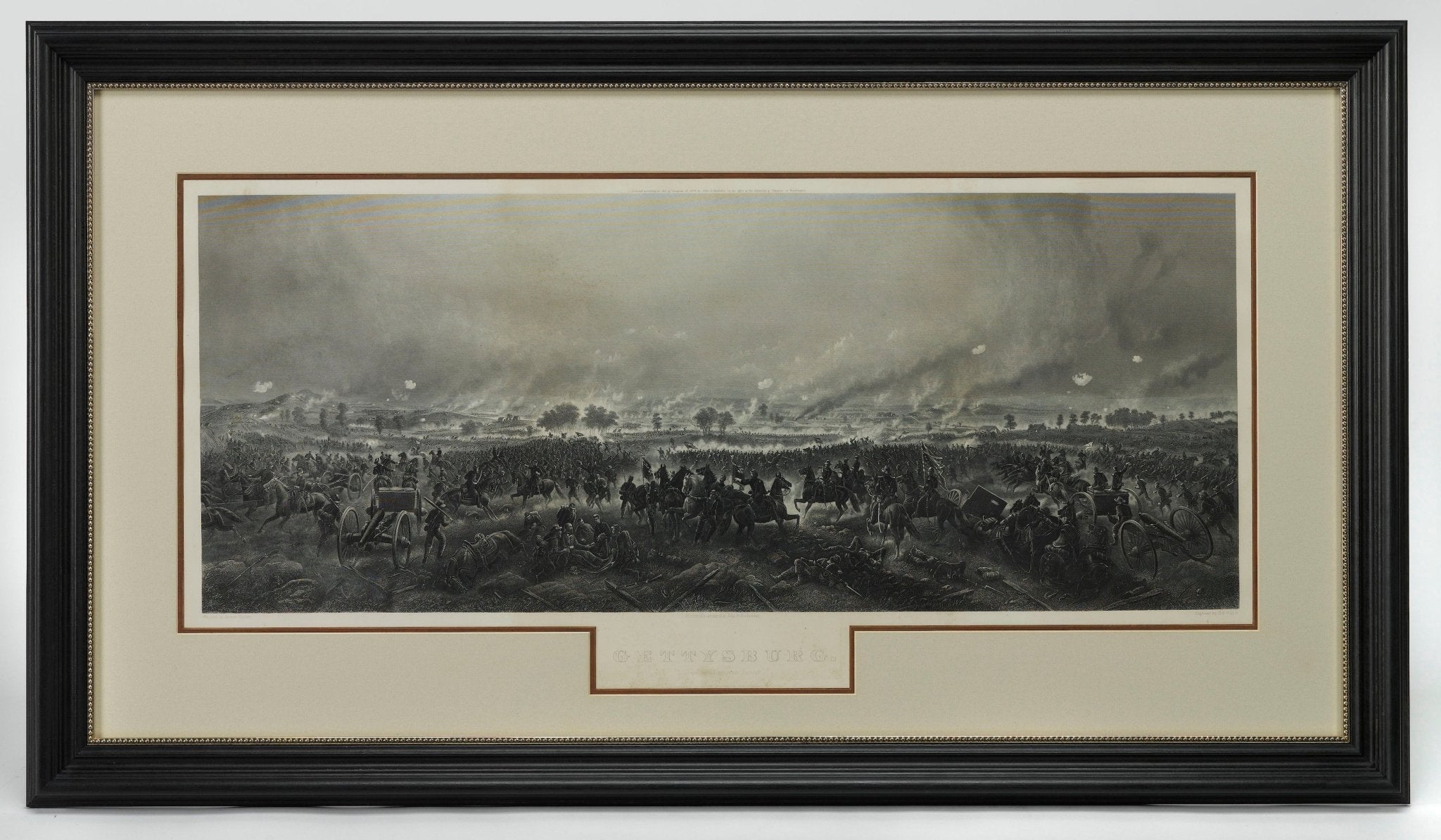 "Gettysburg. The Repulse of Longstreet's Assault." Engraving by H. B. Hall Jr., after James Walker, Circa 1876 - The Great Republic