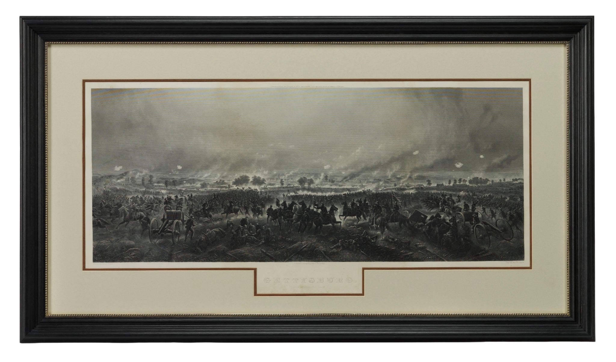 "Gettysburg. The Repulse of Longstreet's Assault." Engraving by H. B. Hall Jr., after James Walker, Circa 1876 - The Great Republic