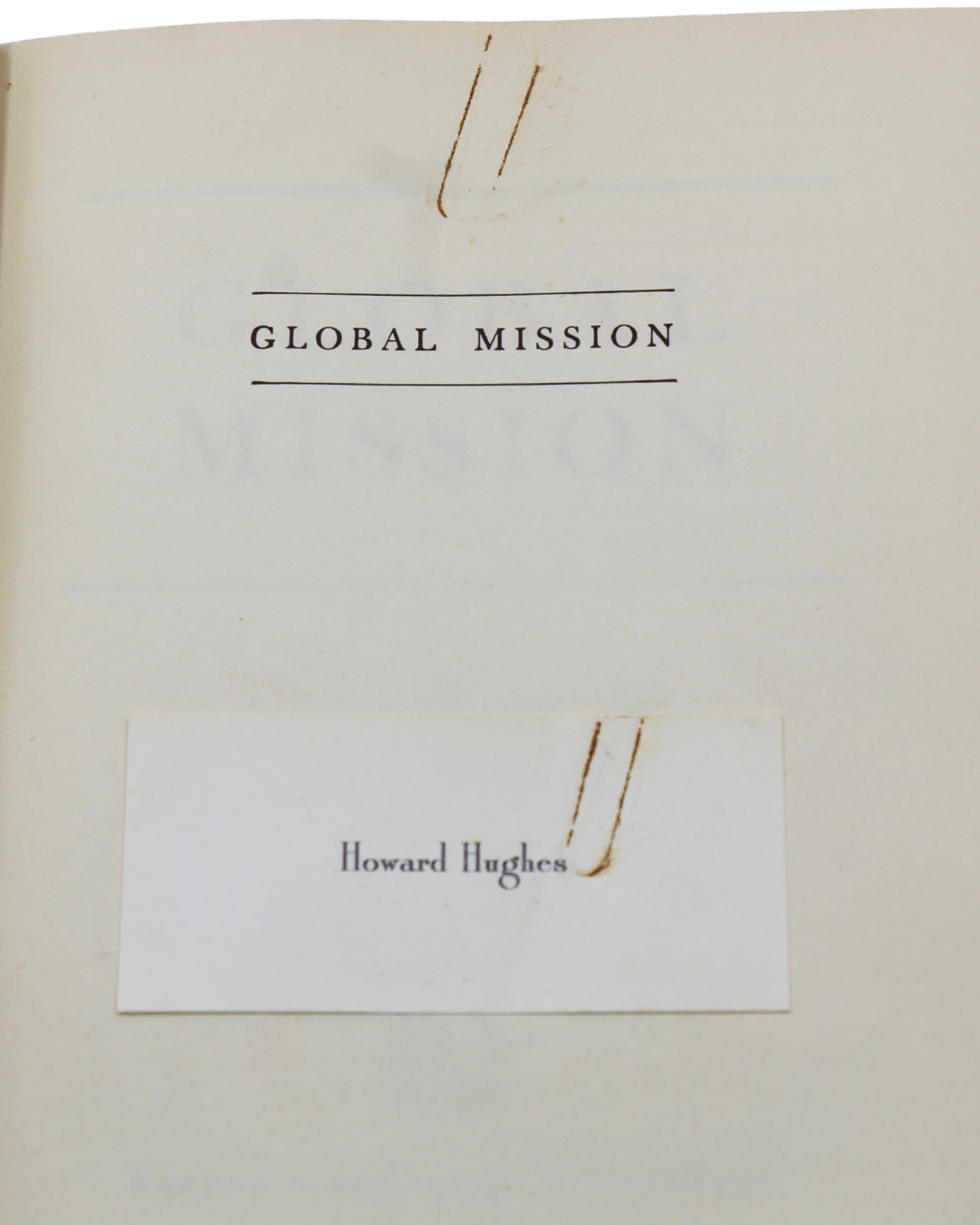 Global Mission by H. H. Arnold, Signed and Inscribed by Arnold, First Edition, 1948 - The Great Republic
