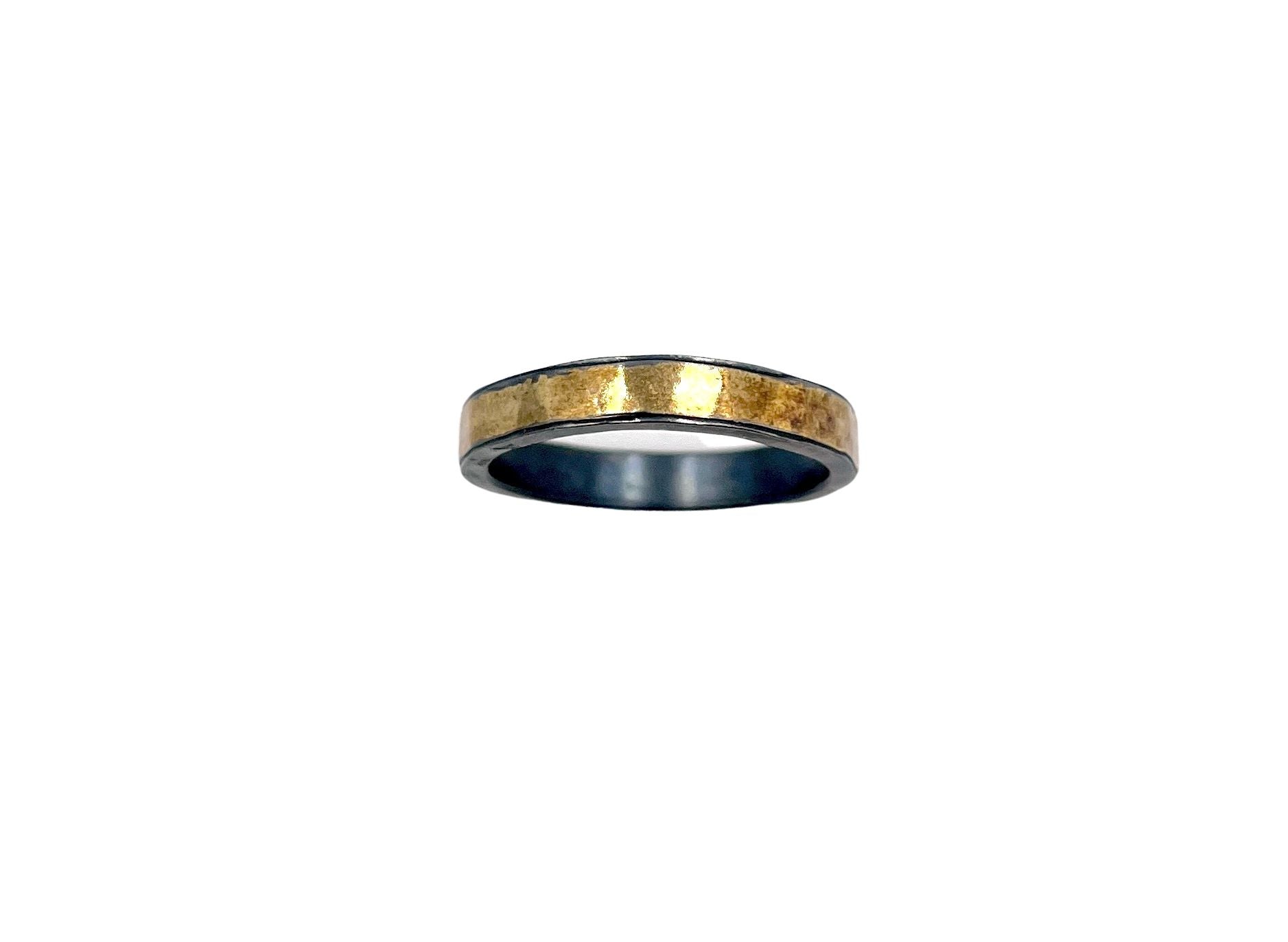 Gold Hammered Band Ring - The Great Republic