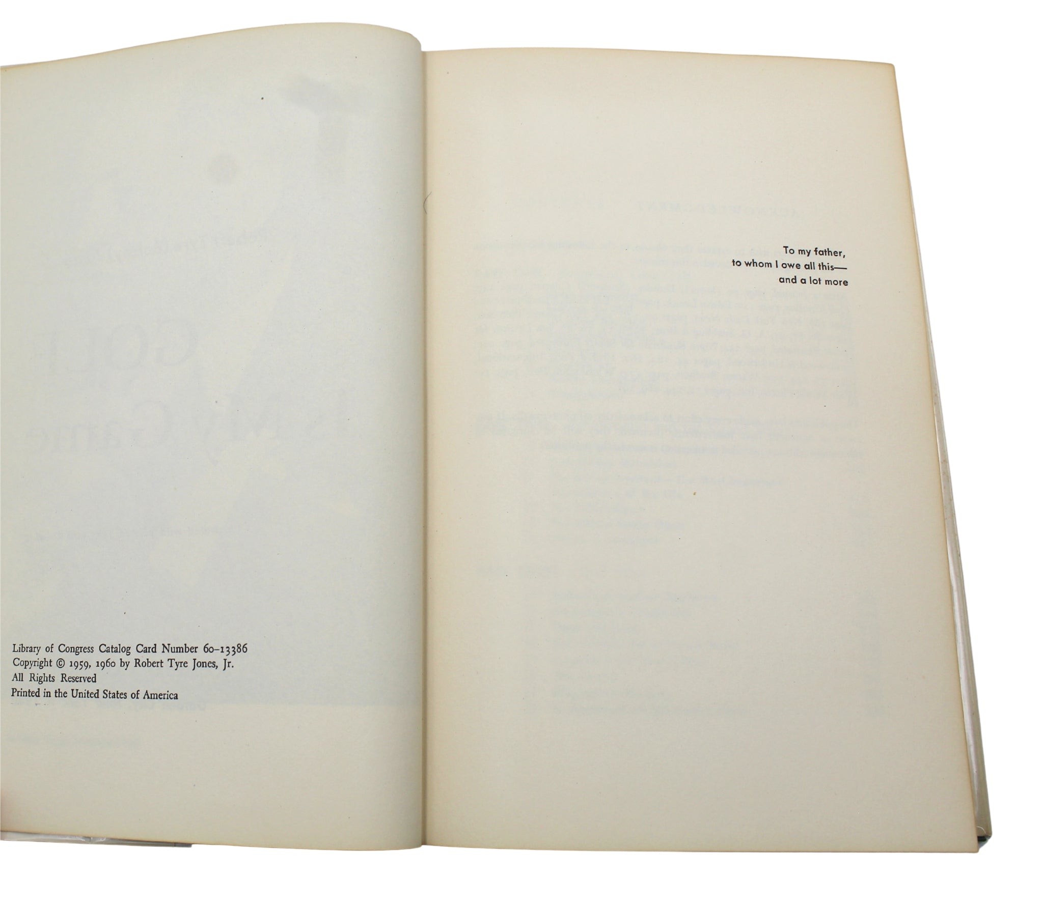 Golf is My Game, Signed by Bobby Jones, Second Edition, 1960 - The Great Republic