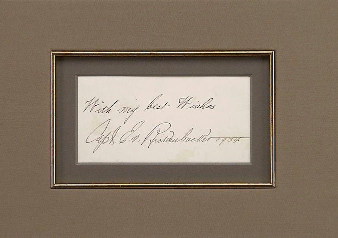 Great Air Force Captains Collage, Signed by Chennault, Arnold, Vandenberg, Spaatz, Mitchell, Rickenbacker- The Great Republic