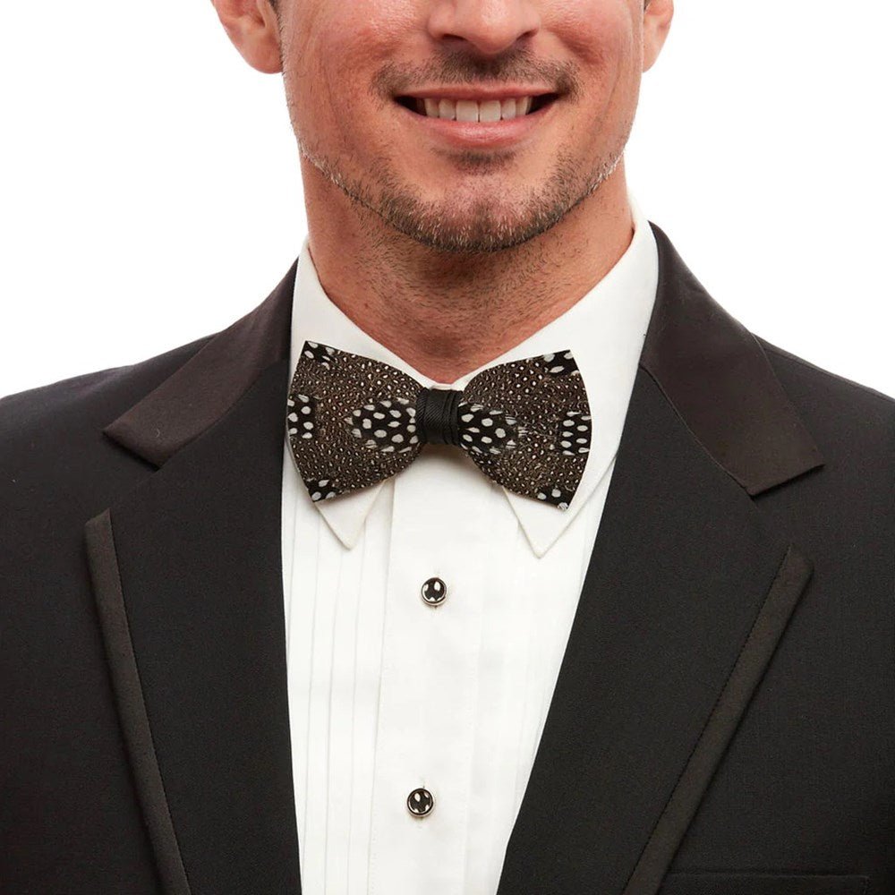 Guinea Feather Bow Tie - The Great Republic