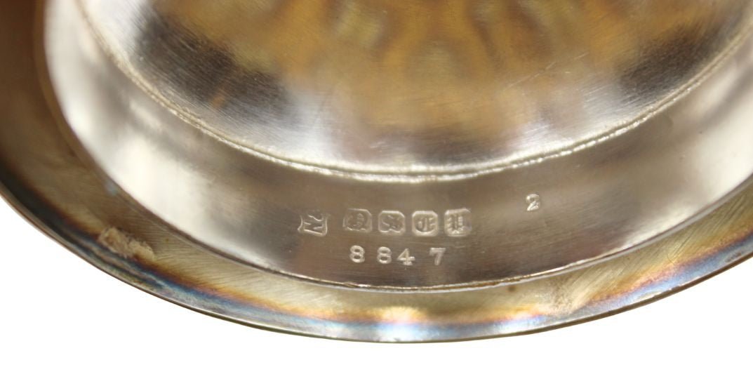 Hallmarked Sheffield Silver and Glass Cricket - Themed Sugar Jar, Circa 1900 - The Great Republic