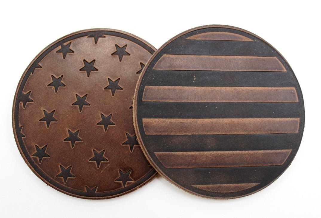 Handcrafted Leather Coasters - The Great Republic
