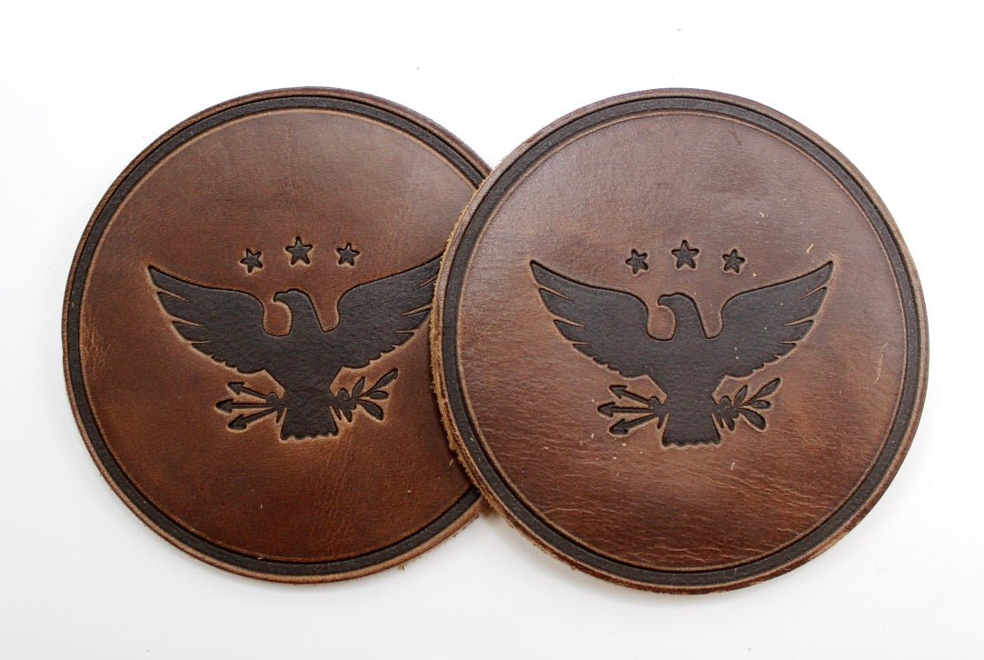 Handcrafted Leather Coasters - The Great Republic