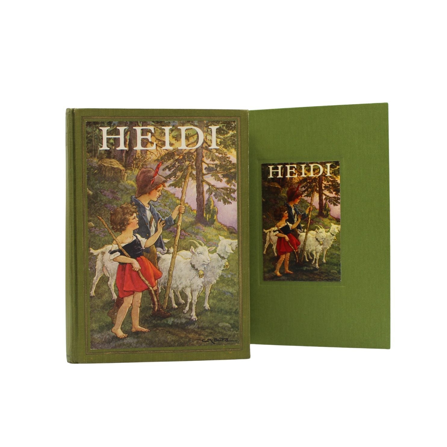 Heidi by Johanna Spyri, Edited by Adeline B. Zachert, Illustrated by Clara M. Burd, 1924 - The Great Republic