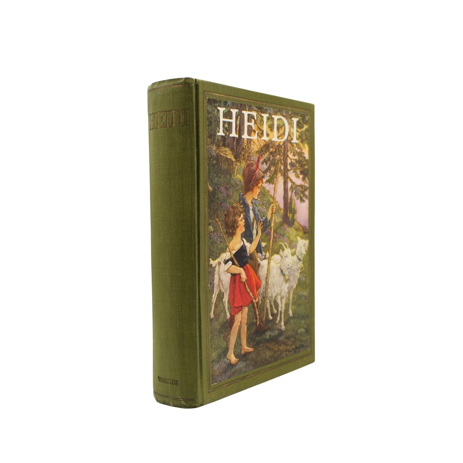 Heidi by Johanna Spyri, Edited by Adeline B. Zachert, Illustrated by Clara M. Burd, 1924 - The Great Republic