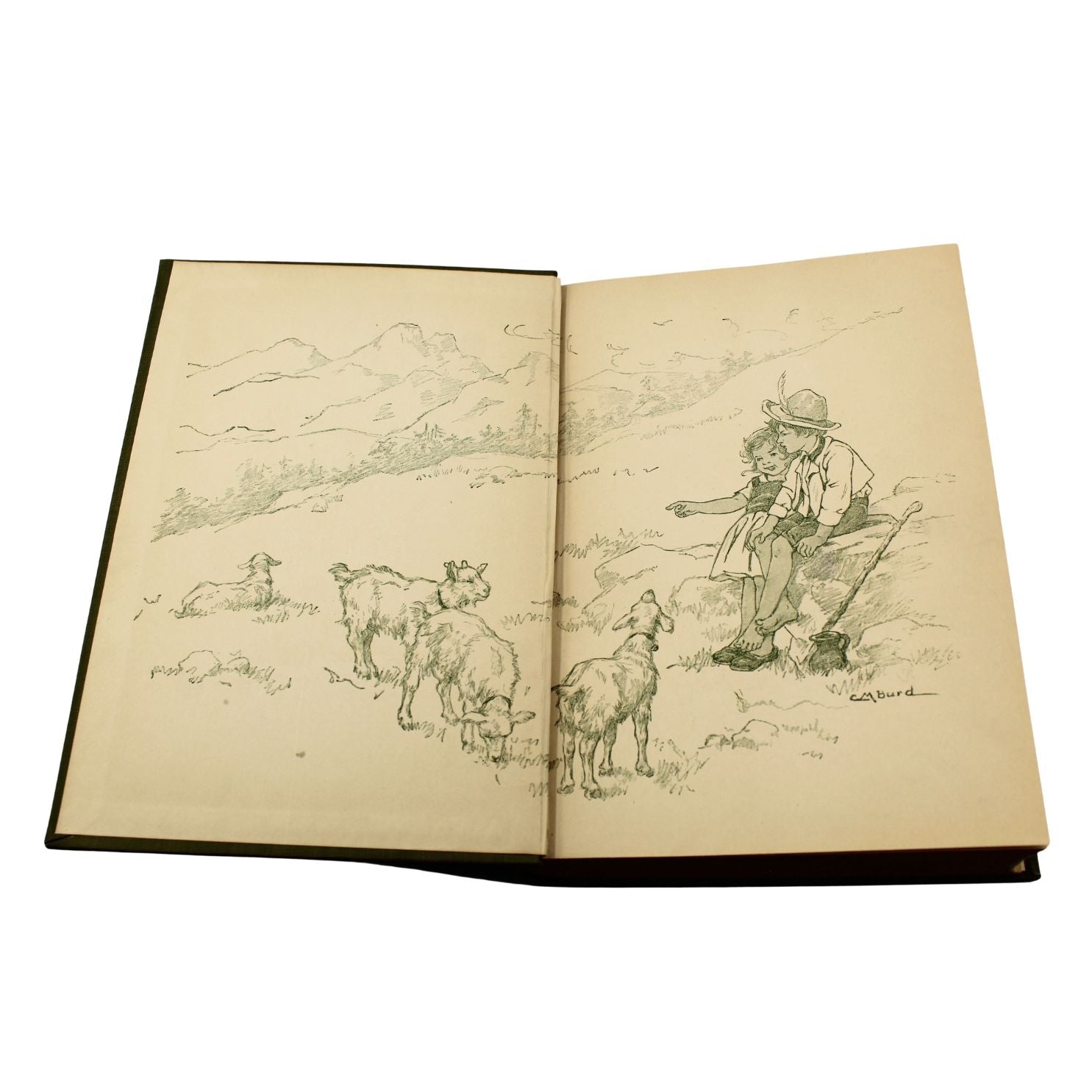 Heidi by Johanna Spyri, Edited by Adeline B. Zachert, Illustrated by Clara M. Burd, 1924 - The Great Republic
