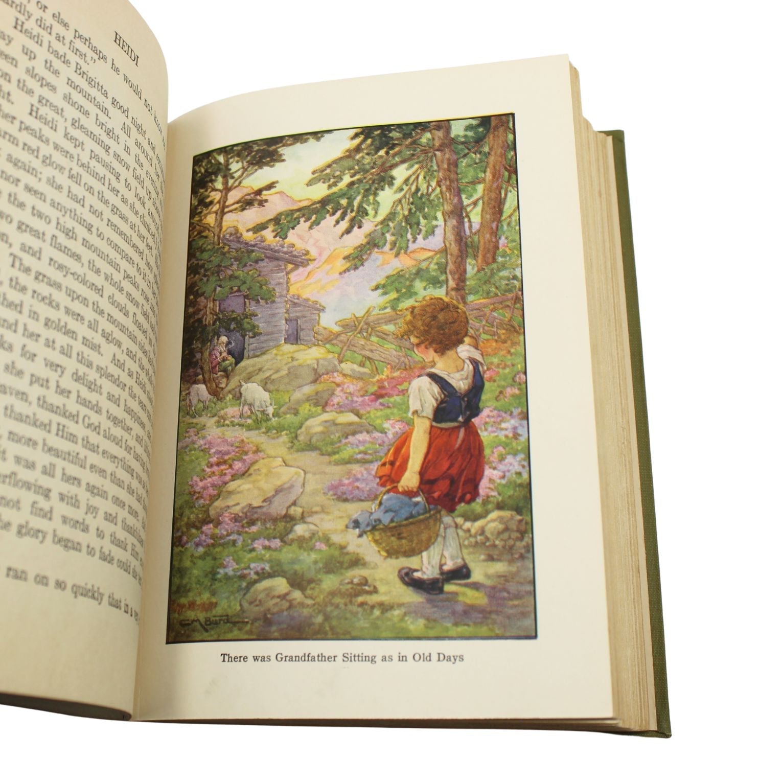 Heidi by Johanna Spyri, Edited by Adeline B. Zachert, Illustrated by Clara M. Burd, 1924 - The Great Republic