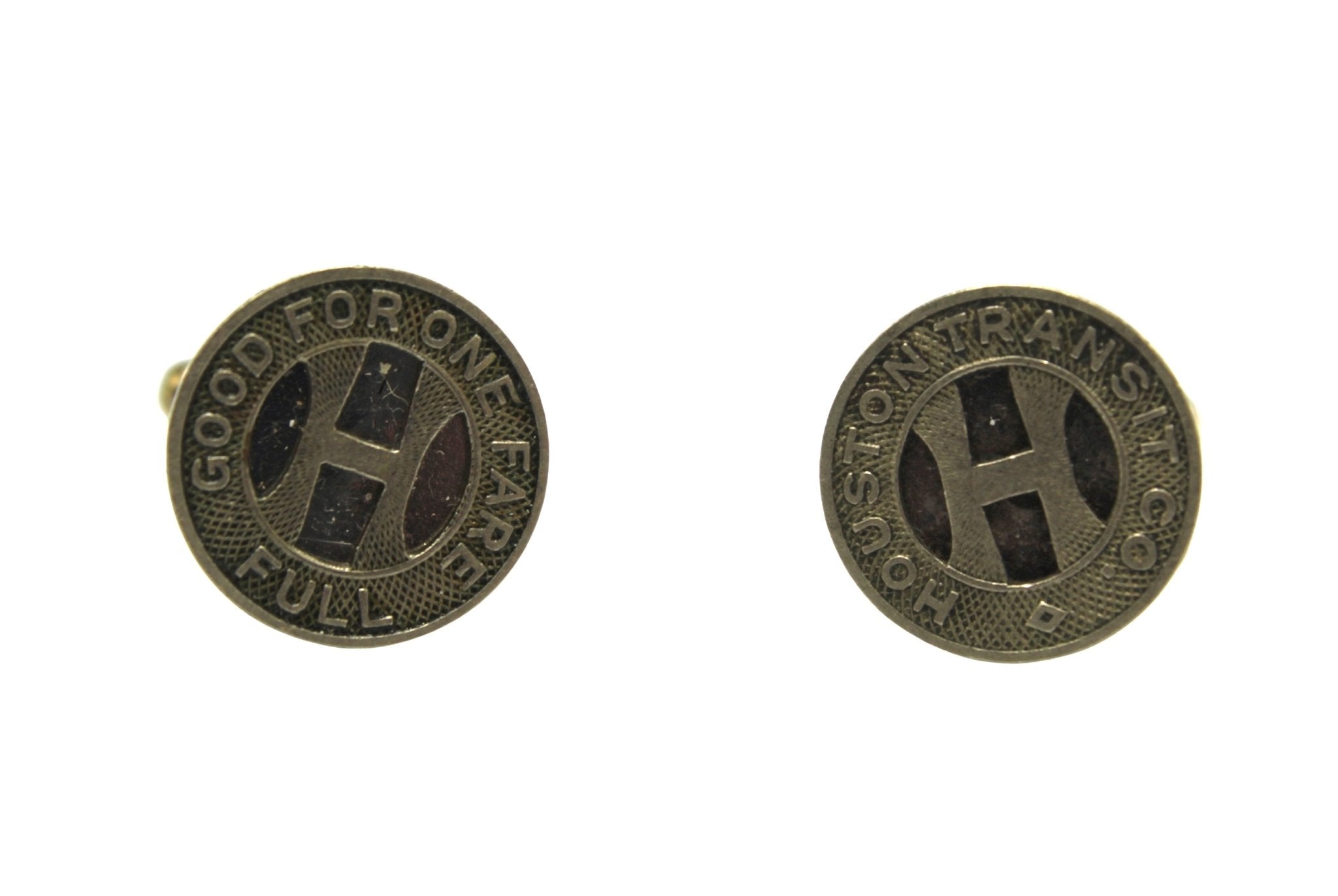 Houston Transit Token Cufflinks - The Great Republic