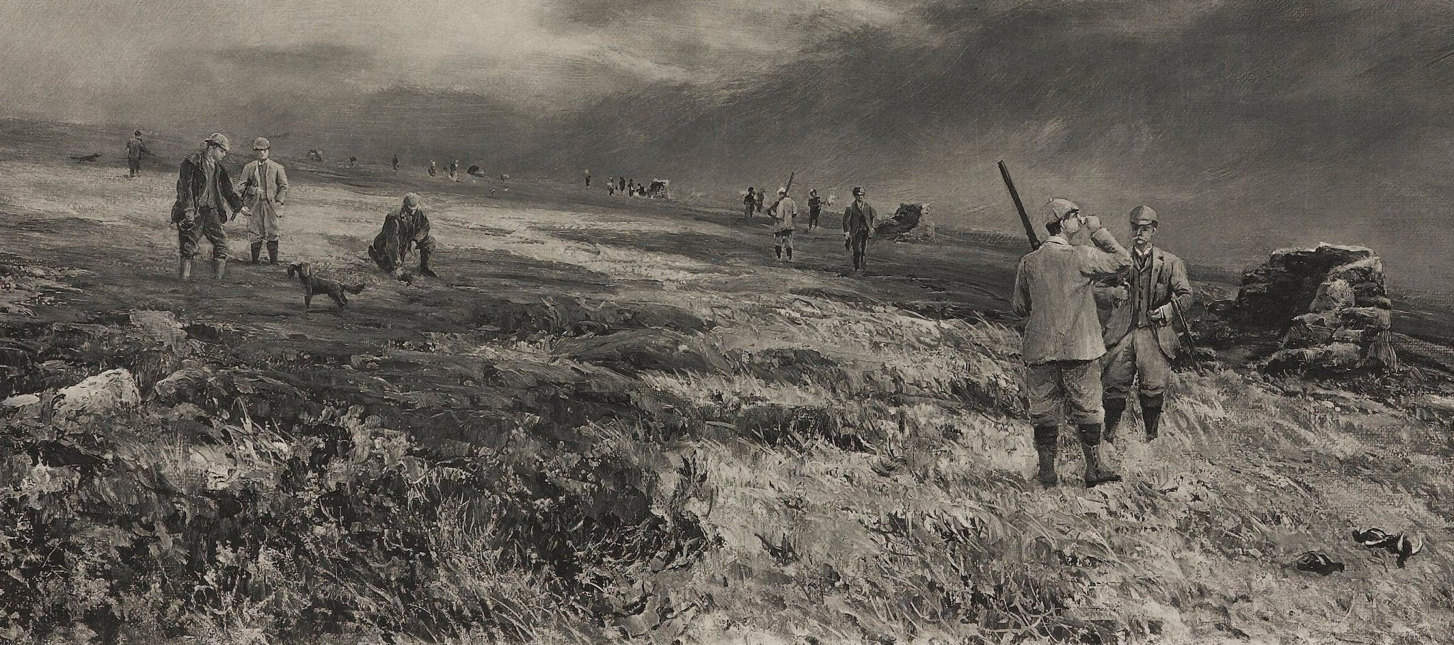 Hunting Scene Signed by Douglas Adams, AP 1/300, Late 19th Century - The Great Republic