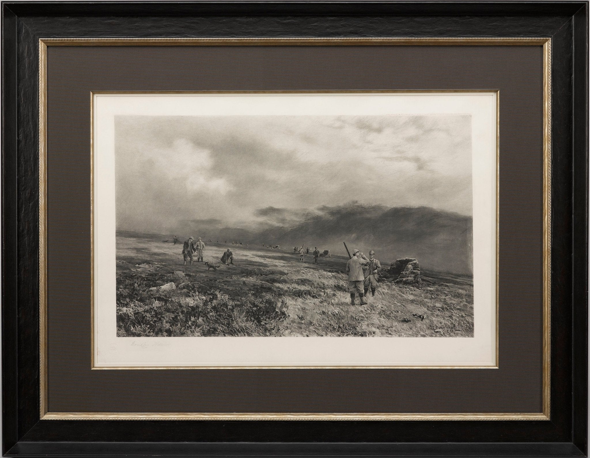 Hunting Scene Signed by Douglas Adams, AP 1/300, Late 19th Century - The Great Republic