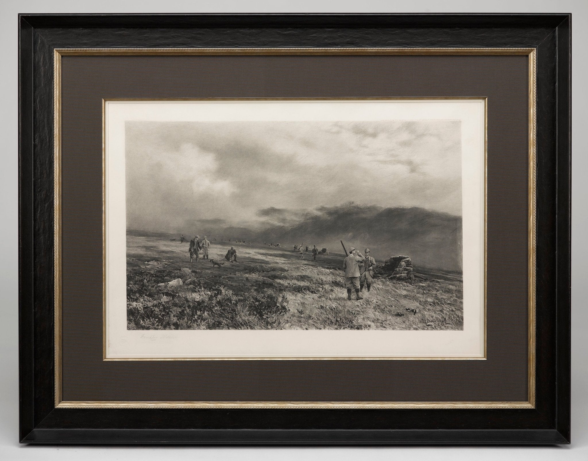 Hunting Scene Signed by Douglas Adams, AP 1/300, Late 19th Century - The Great Republic