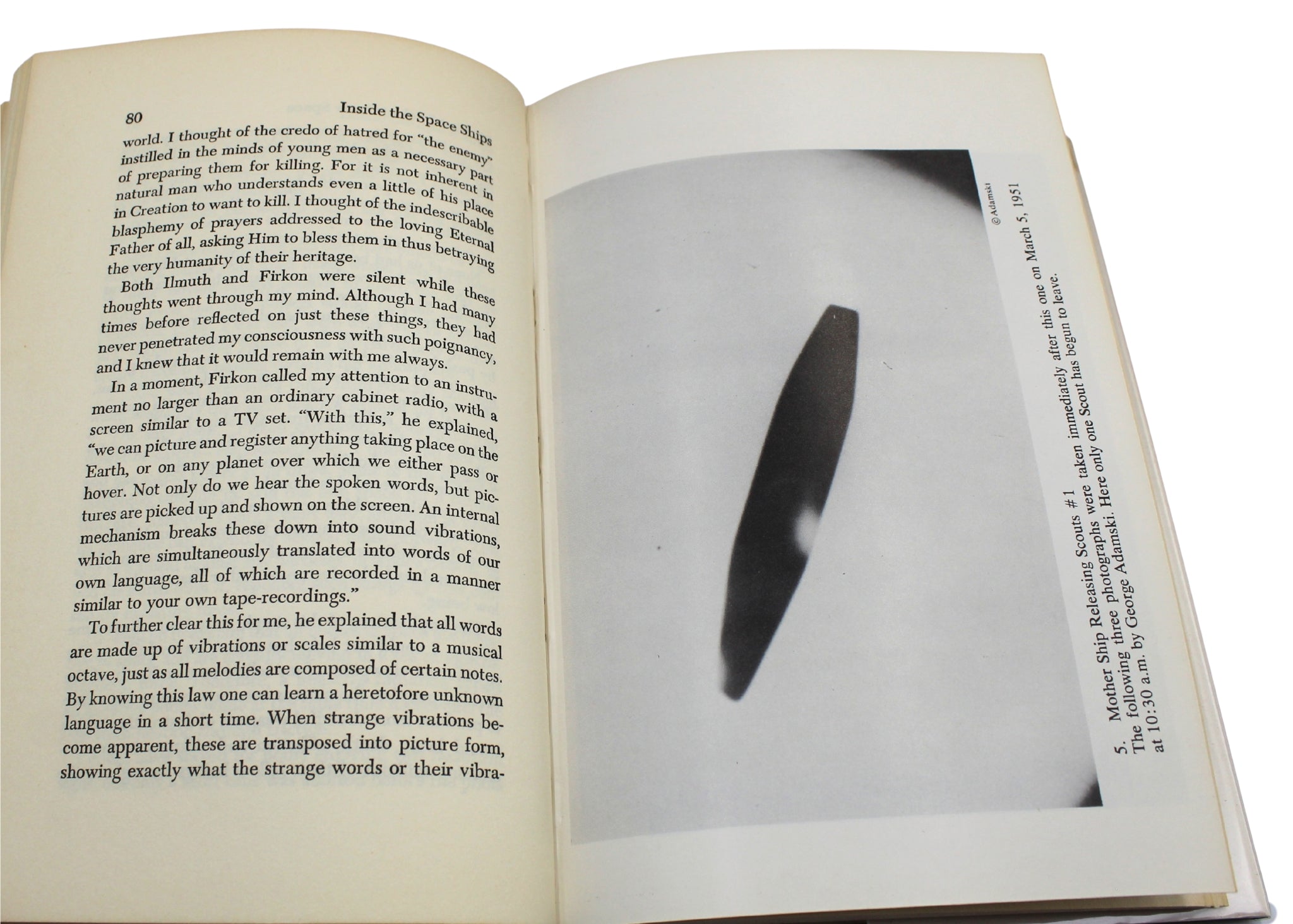 Inside the Space Ships, Signed by George Adamski, First Edition, Third Printing, 1955 - The Great Republic