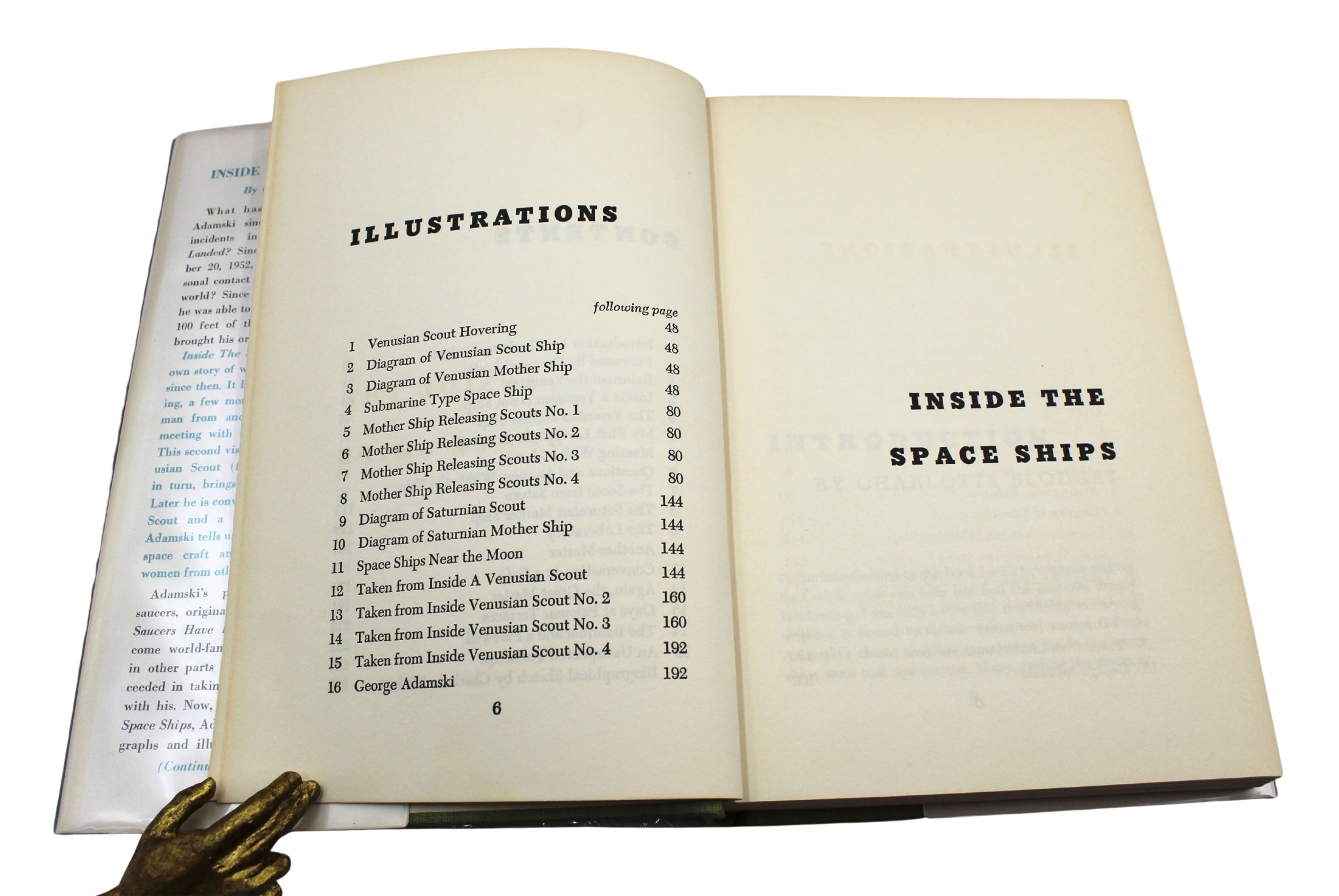 Inside the Space Ships, Signed by George Adamski, First Edition, Third Printing, 1955 - The Great Republic