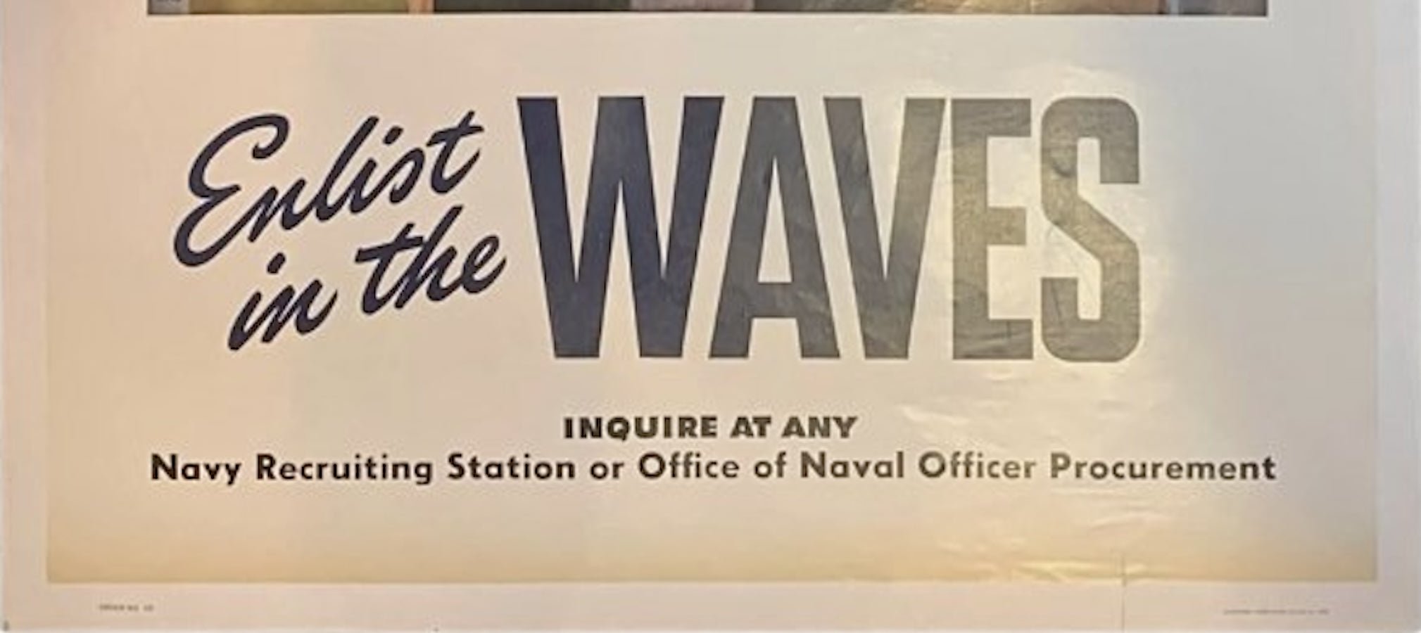 "It's a grand and glorious feeling. Enlist in the WAVES" Vintage WWII Recruitment Poster, by John Falter, 1943 - The Great Republic