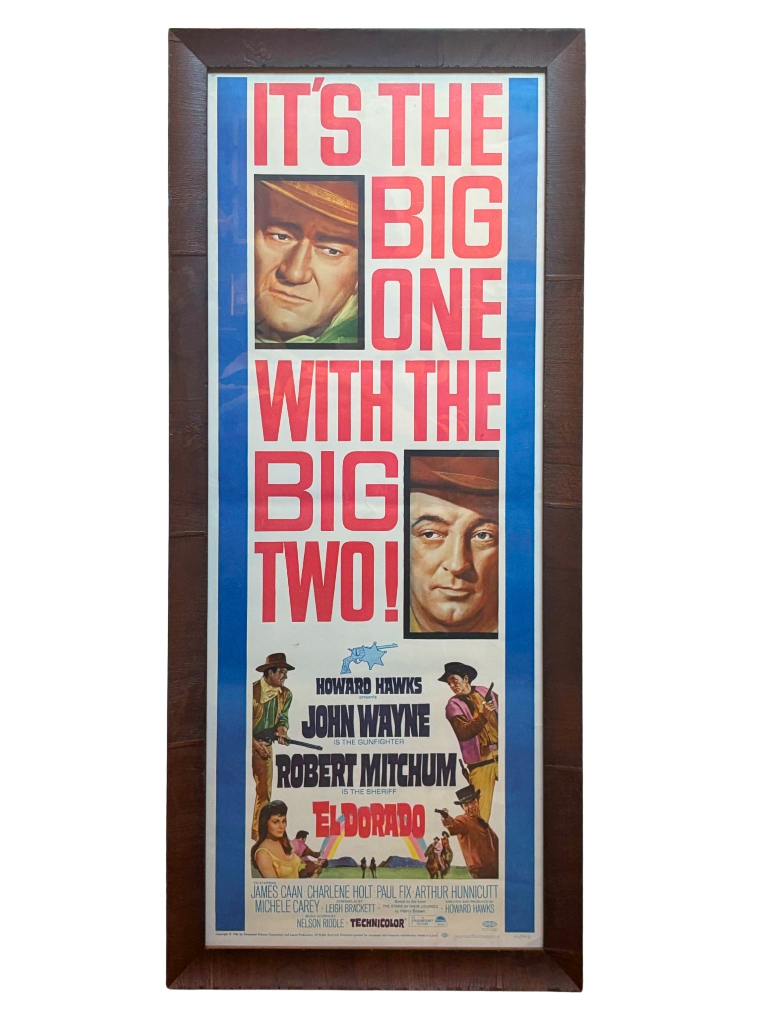 "It's the Big One With the Big Two! El Dorado" Vintage Movie Poster, 1966 - The Great Republic