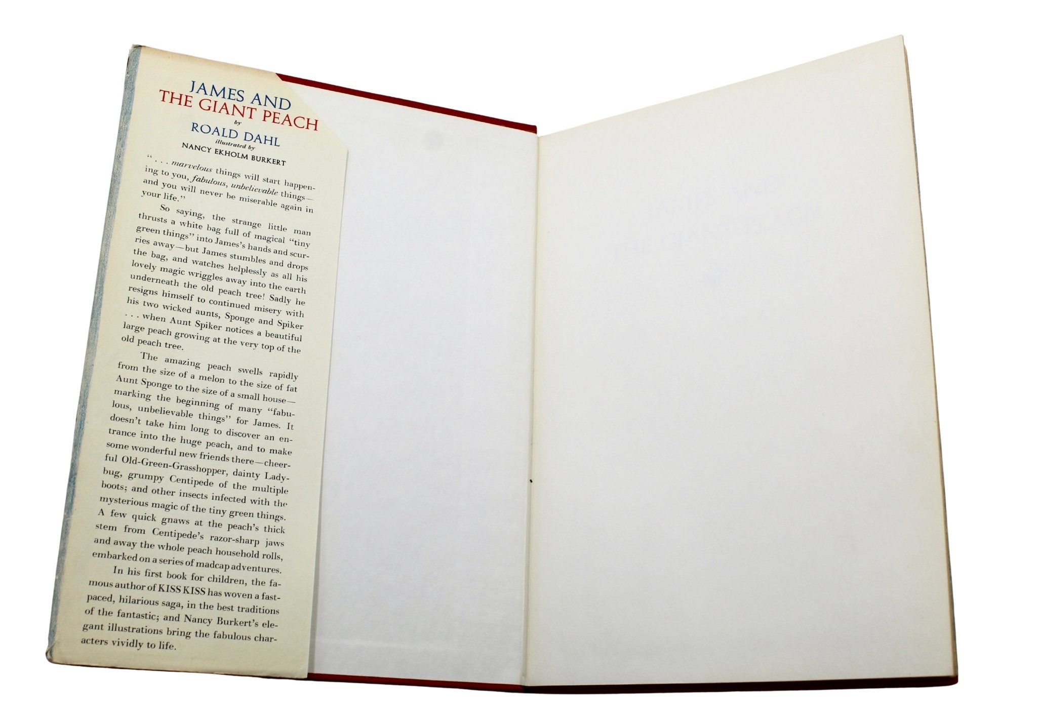 James and the Giant Peach by Roald Dahl, Illustrated by Nancy Ekholm Burkert, First Edition, Second Printing, 1961 - The Great Republic