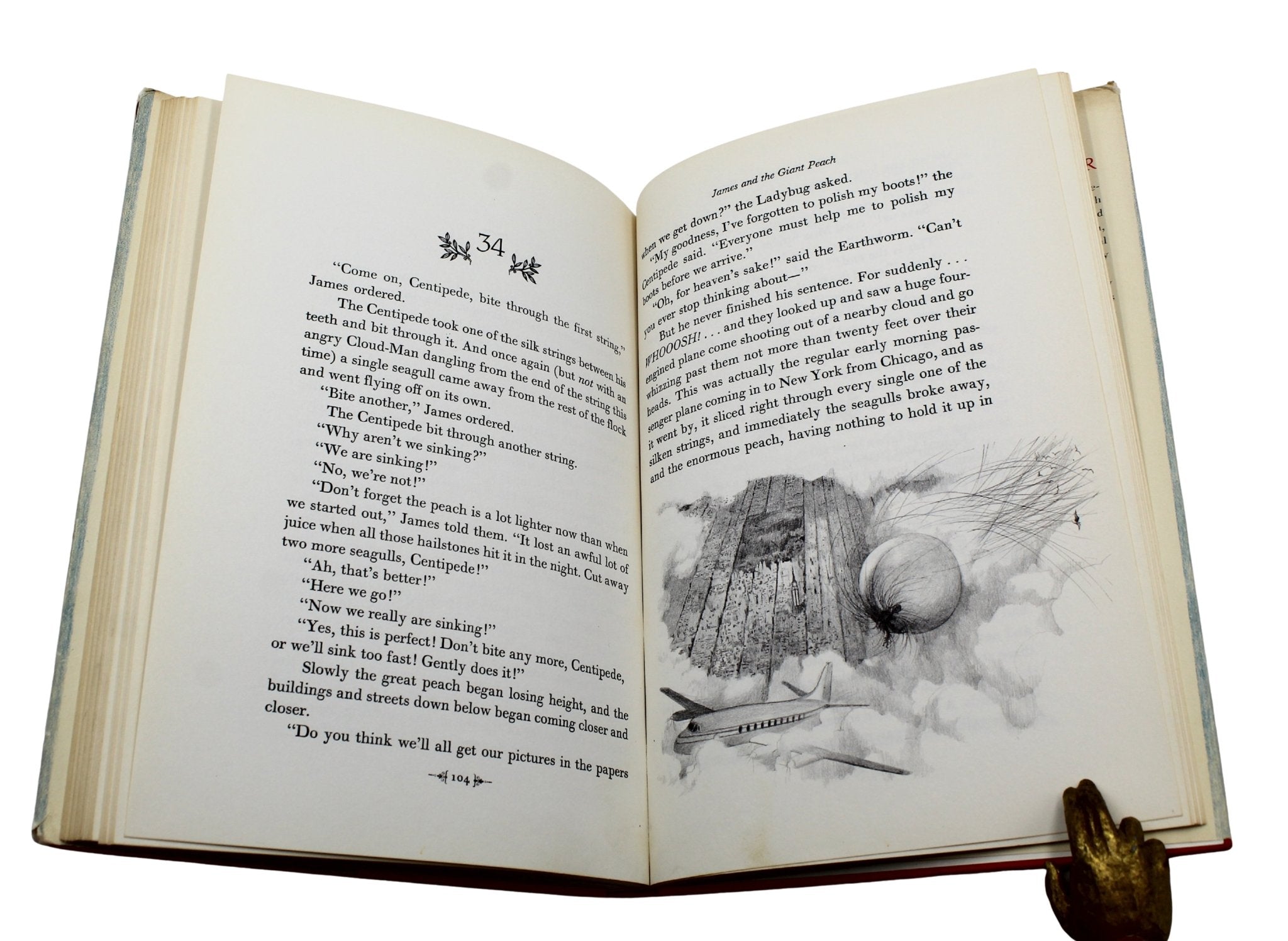 James and the Giant Peach by Roald Dahl, Illustrated by Nancy Ekholm Burkert, First Edition, Second Printing, 1961 - The Great Republic