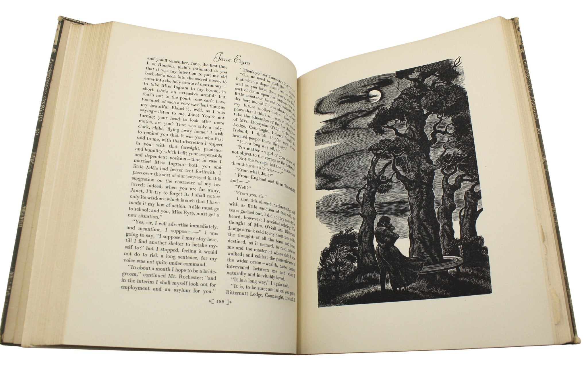 Jane Eyre by Charlotte Bronte and Wuthering Heights by Emily Bronte, Illustrated by Fritz Eichenberg, Two Volume Set, 1943 - The Great Republic