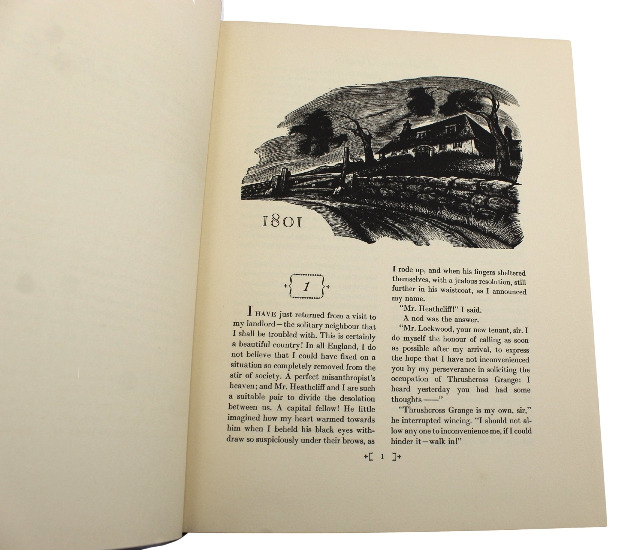 Jane Eyre by Charlotte Bronte and Wuthering Heights by Emily Bronte, Illustrated by Fritz Eichenberg, Two Volume Set, 1943 - The Great Republic