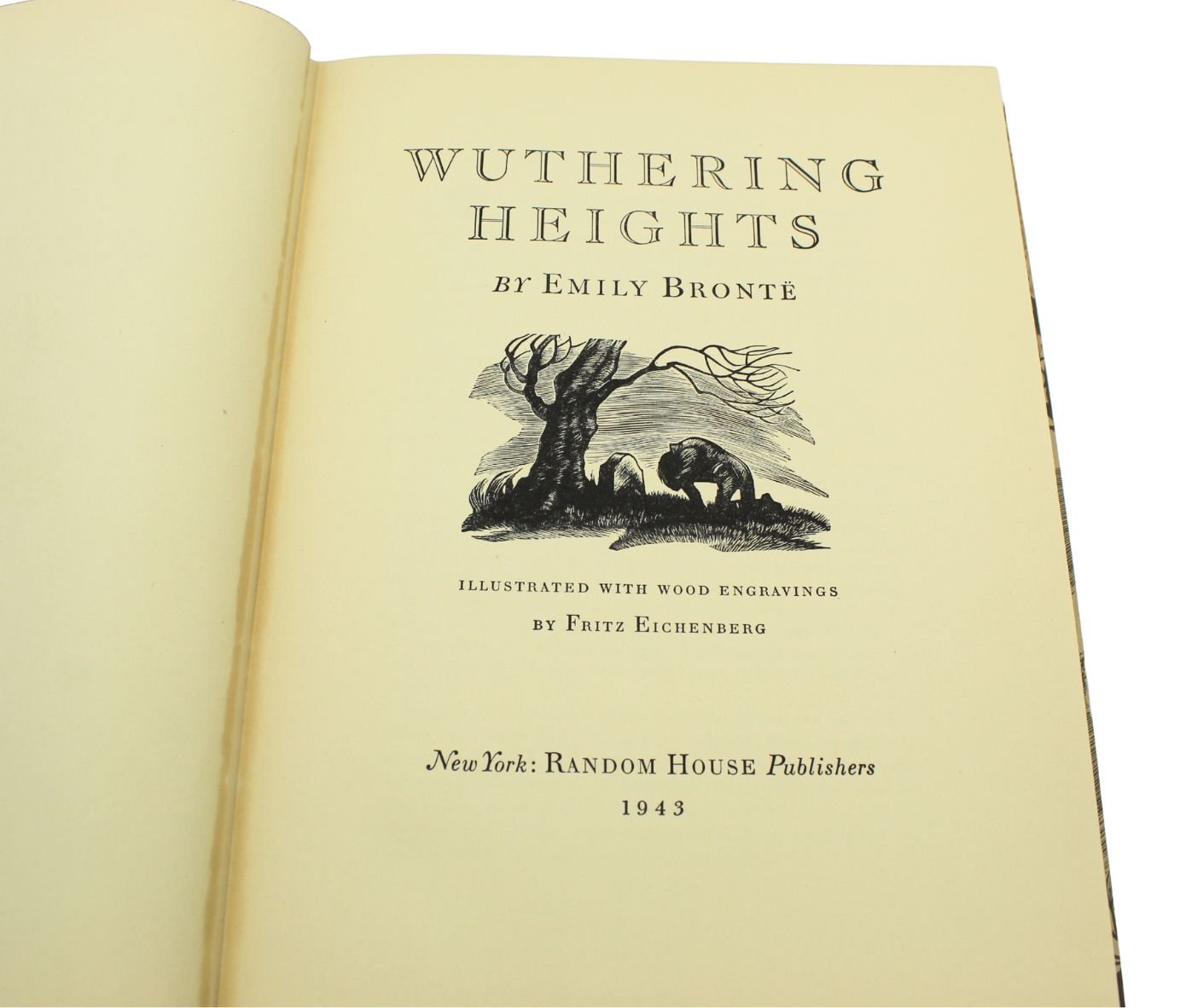 Jane Eyre by Charlotte Bronte and Wuthering Heights by Emily Bronte, Illustrated by Fritz Eichenberg, Two Volume Set, 1943 - The Great Republic