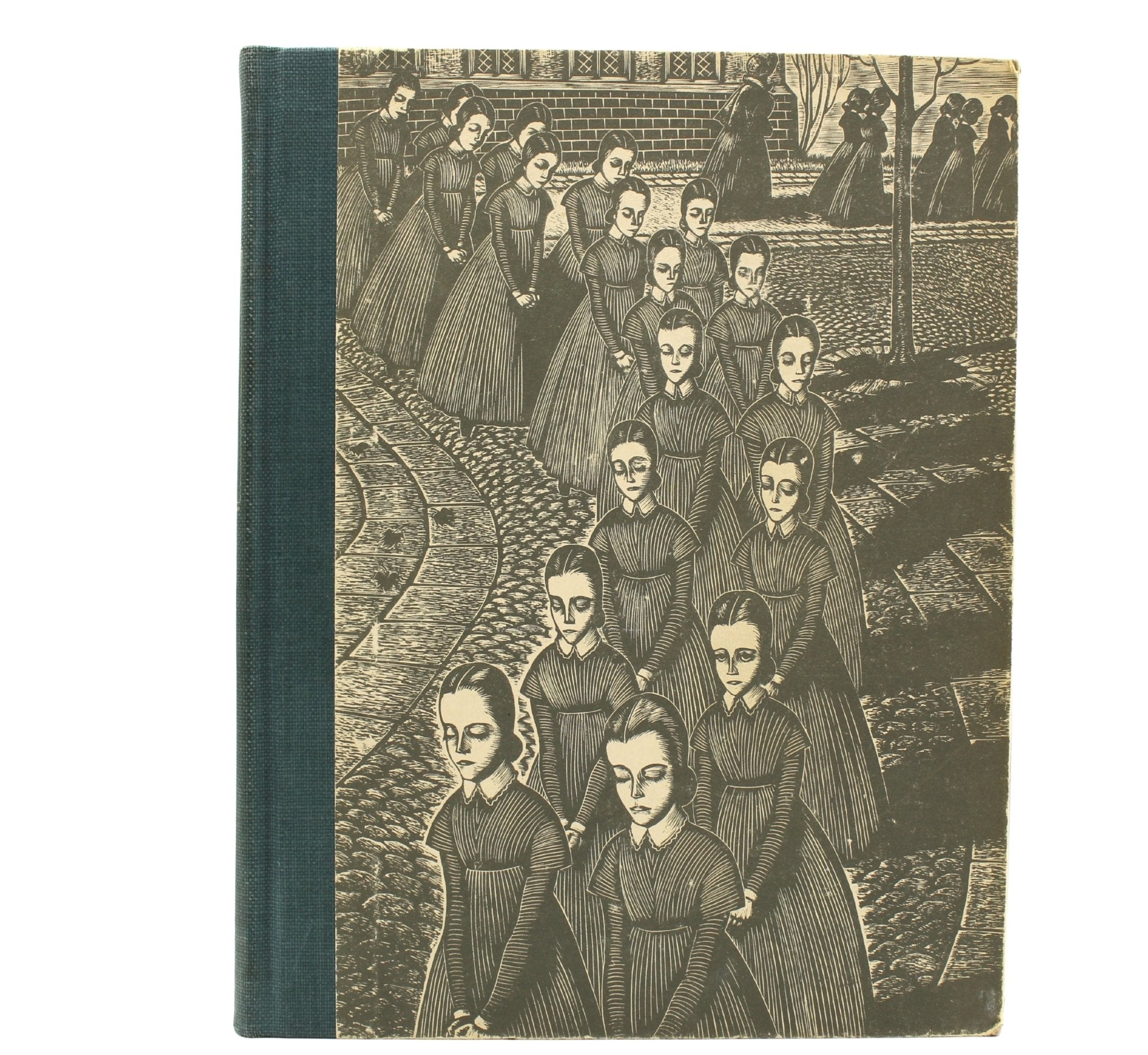 Jane Eyre by Charlotte Bronte and Wuthering Heights by Emily Bronte, Illustrated by Fritz Eichenberg, Two Volume Set, 1943 - The Great Republic
