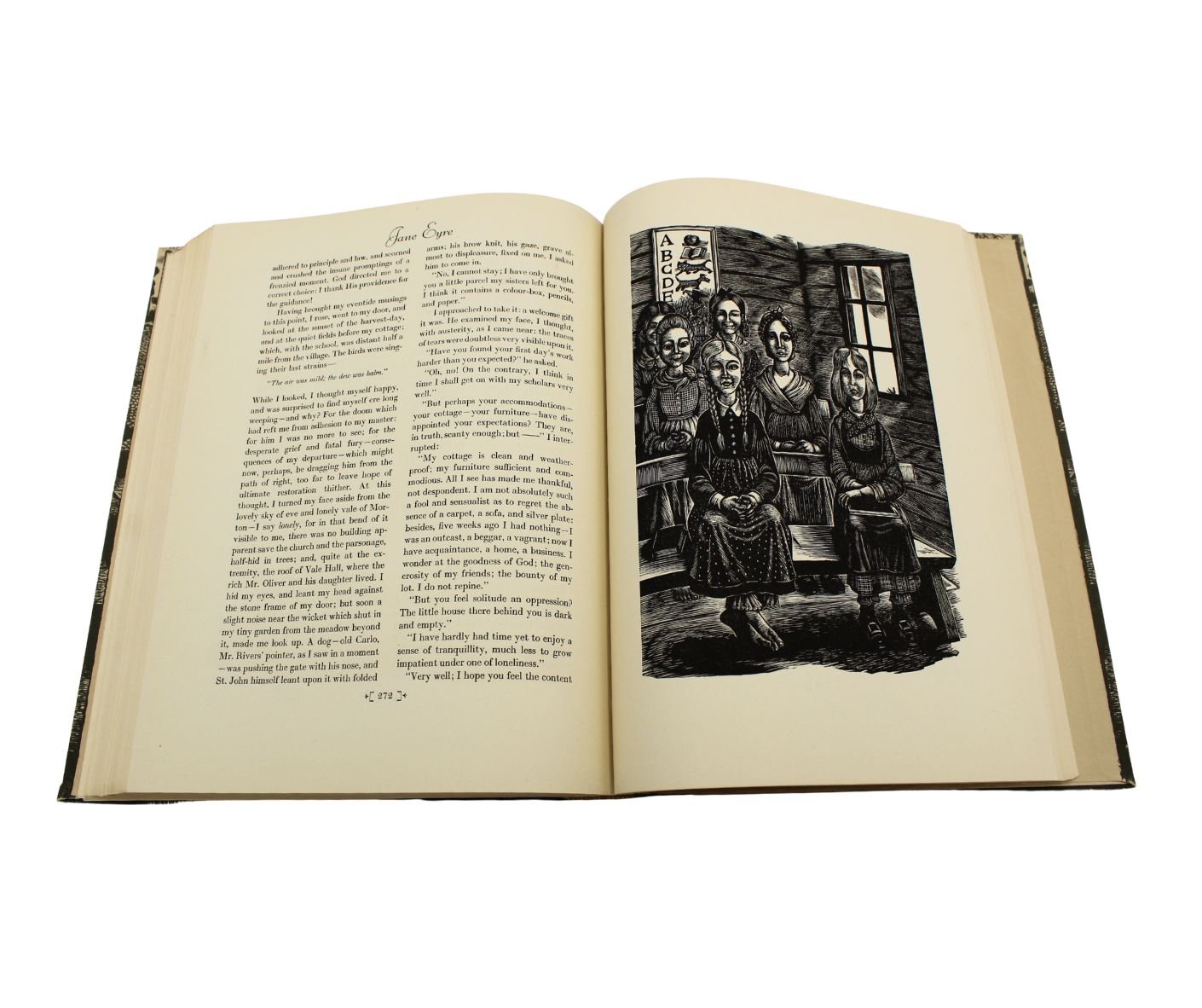 Jane Eyre by Charlotte Bronte and Wuthering Heights by Emily Bronte, Illustrated by Fritz Eichenberg, Two Volume Set, 1943 - The Great Republic