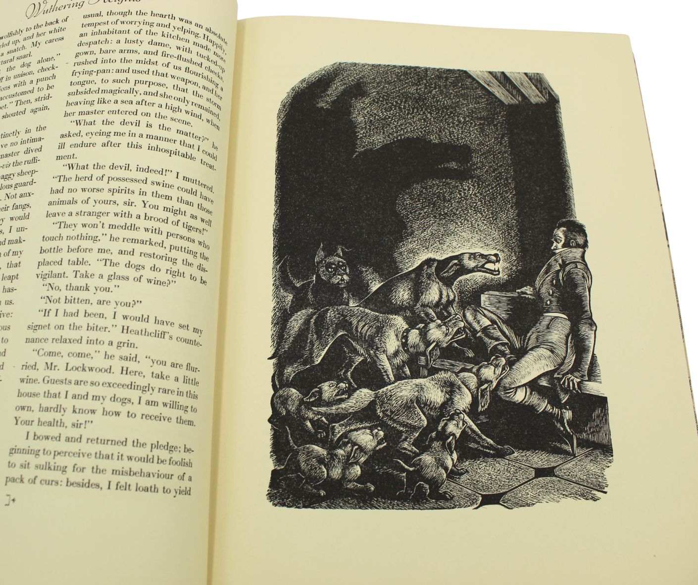 Jane Eyre by Charlotte Bronte and Wuthering Heights by Emily Bronte, Illustrated by Fritz Eichenberg, Two Volume Set, 1943 - The Great Republic