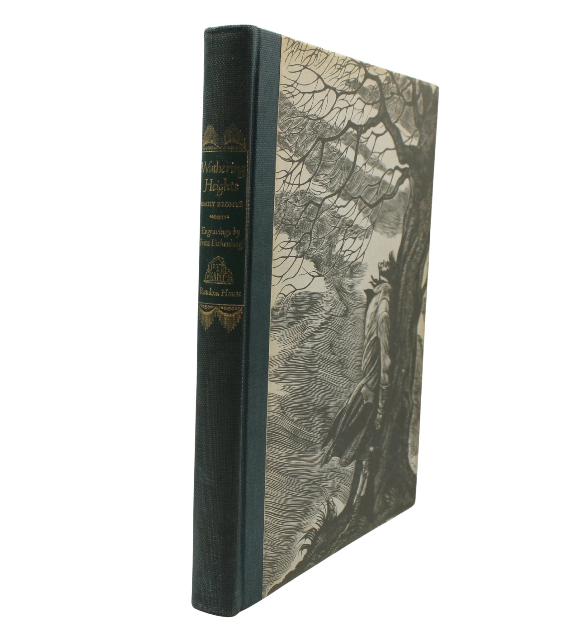 Jane Eyre by Charlotte Bronte and Wuthering Heights by Emily Bronte, Illustrated by Fritz Eichenberg, Two Volume Set, 1943 - The Great Republic