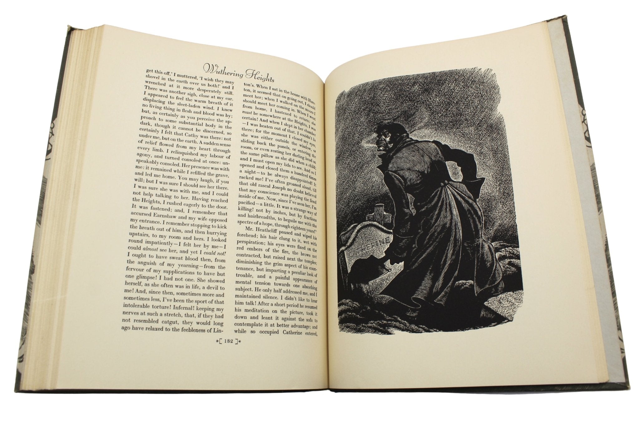 Jane Eyre by Charlotte Bronte and Wuthering Heights by Emily Bronte, Illustrated by Fritz Eichenberg, Two Volume Set, 1943 - The Great Republic