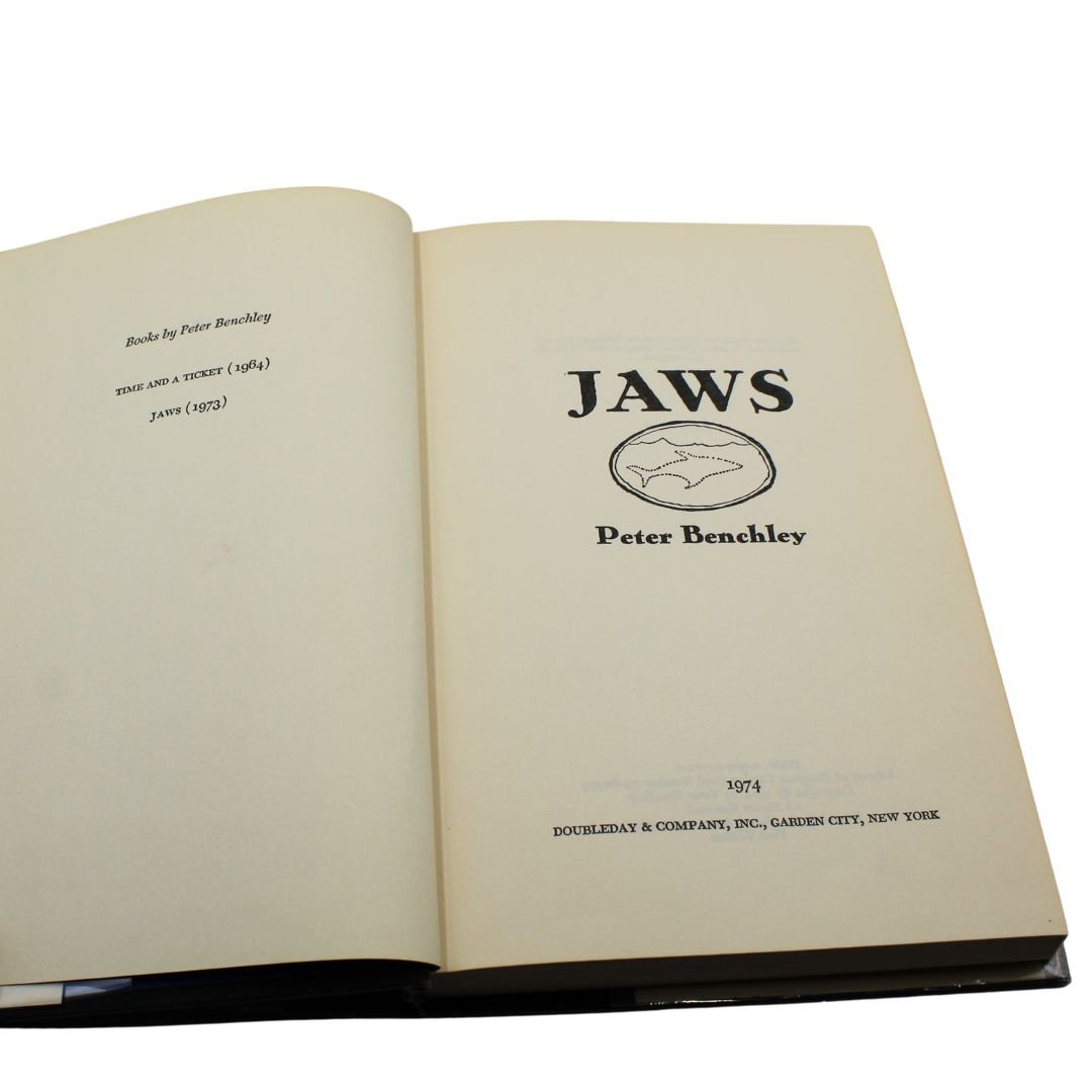 Jaws by Peter Benchley, First Edition with Dust Jacket, 1974 - The Great Republic