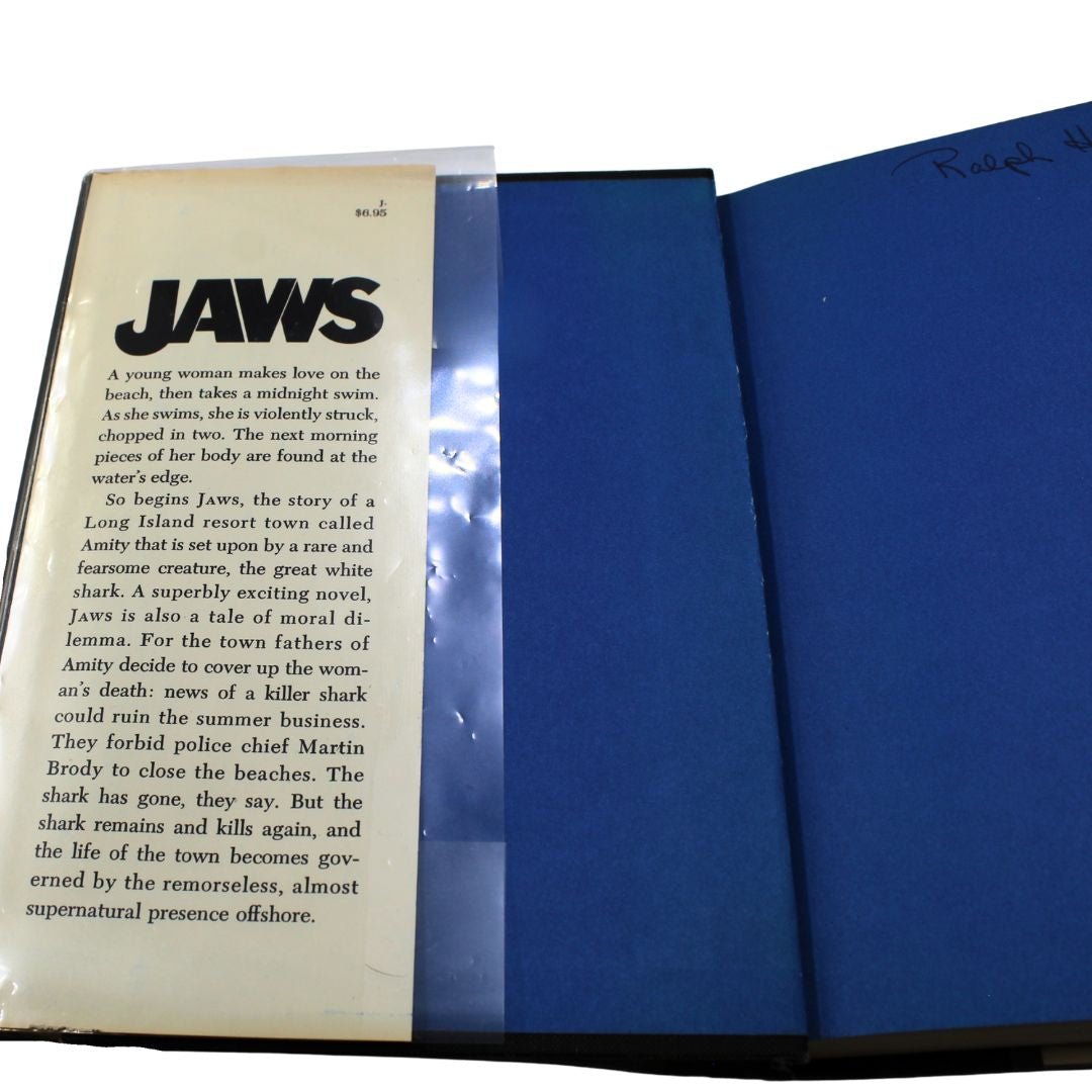 Jaws by Peter Benchley, First Edition with Dust Jacket, 1974 - The Great Republic