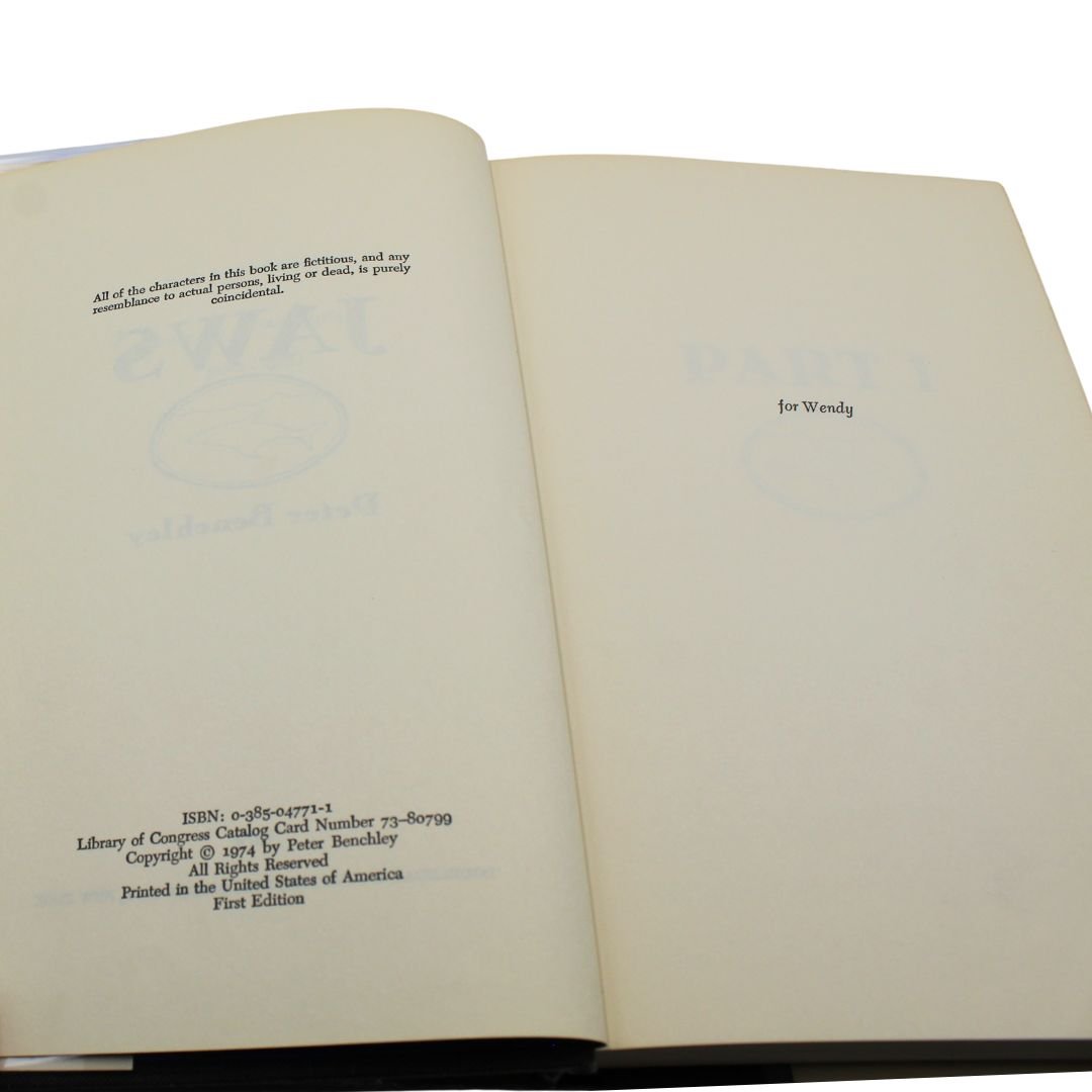 Jaws by Peter Benchley, First Edition with Dust Jacket, 1974 - The Great Republic