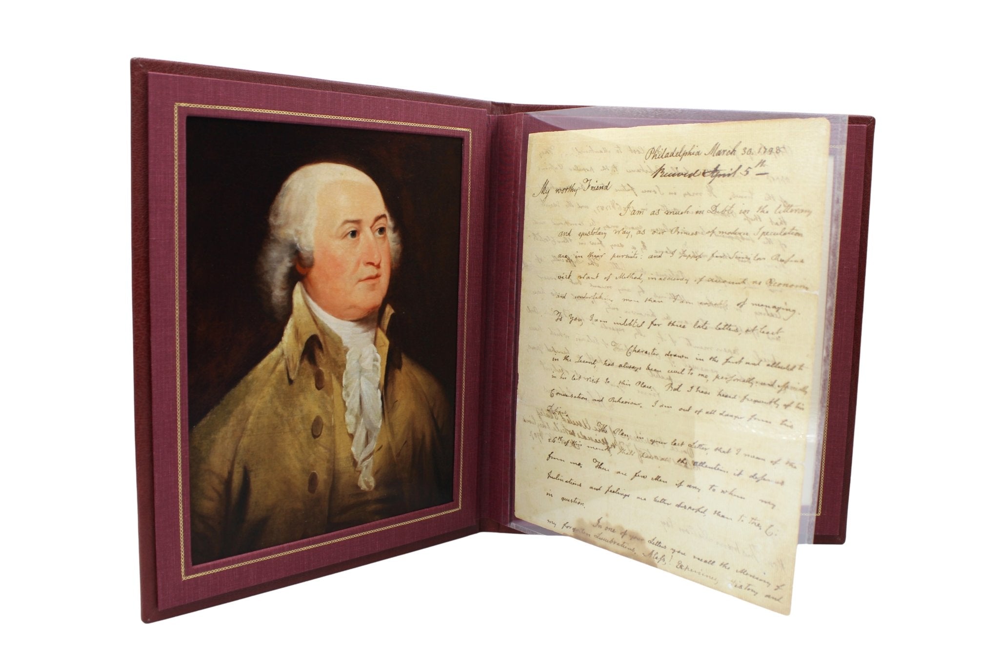 John Adams Letter Signed, to Tristam Dalton, March 30, 1798 - The Great Republic