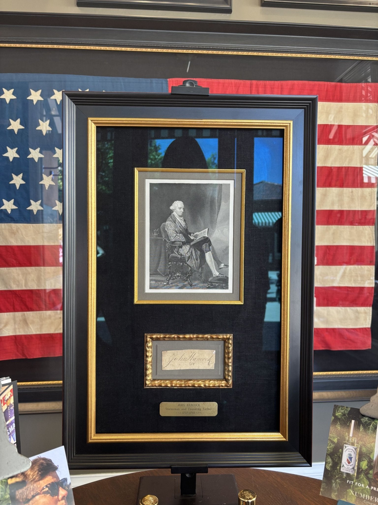 John Hancock Cut Signature Collage - The Great Republic