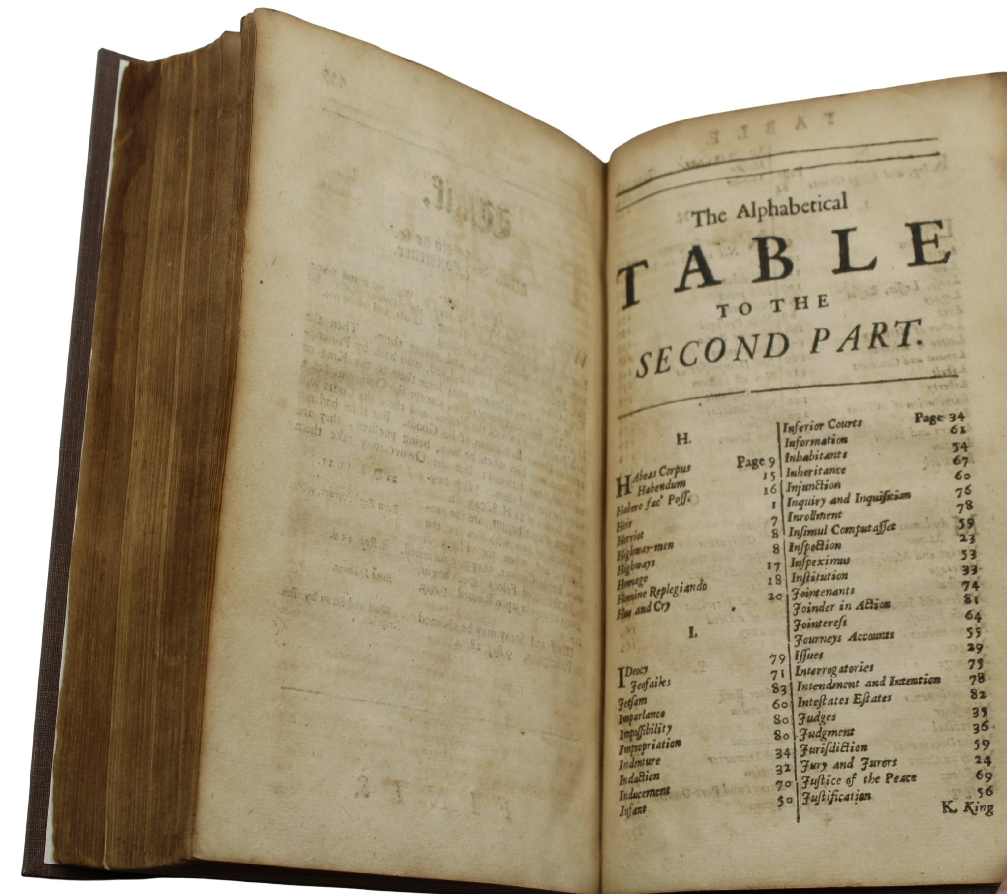 John Jay's Signed Copy of A Continuation of the Practical Register, In Two Parts, by John Lilly, 1710 - The Great Republic