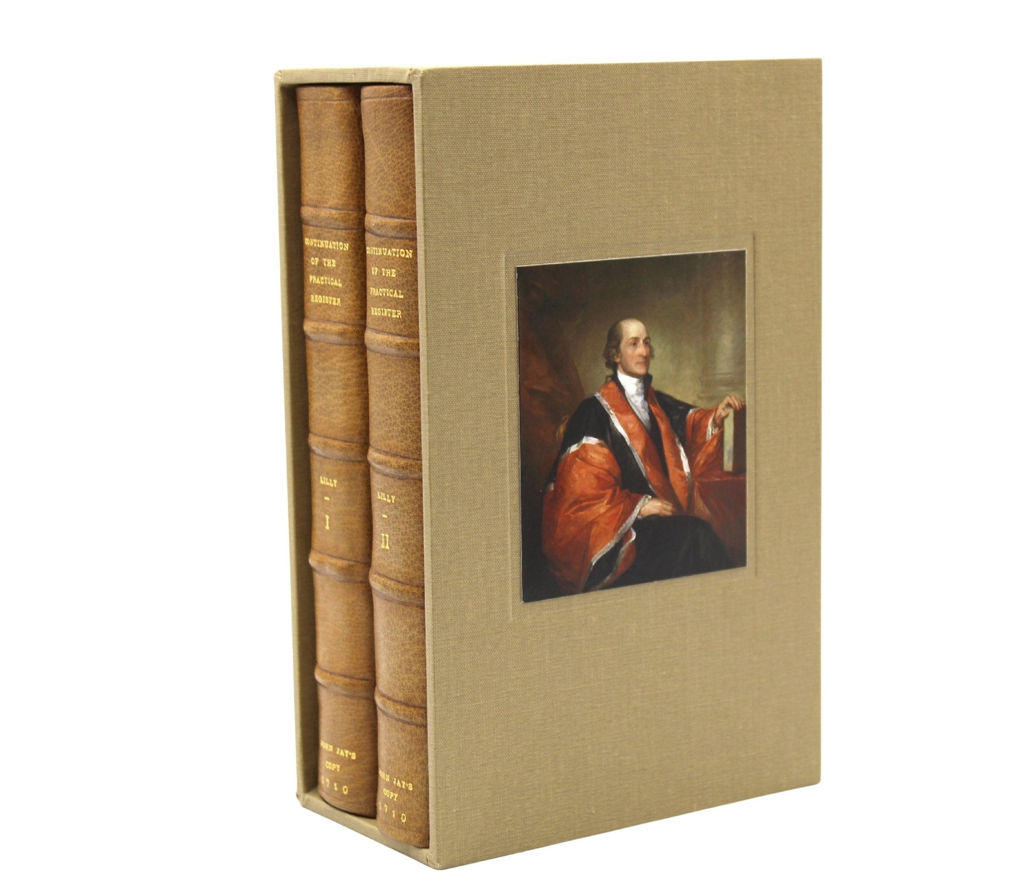 John Jay's Signed Copy of A Continuation of the Practical Register, In Two Parts, by John Lilly, 1710 - The Great Republic