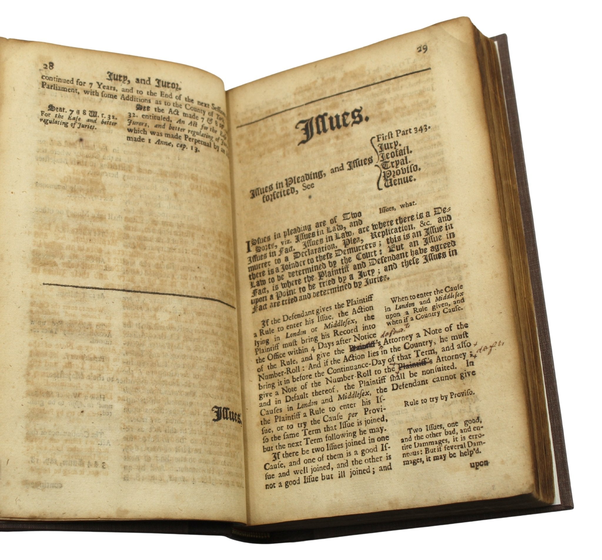 John Jay's Signed Copy of A Continuation of the Practical Register, In Two Parts, by John Lilly, 1710 - The Great Republic