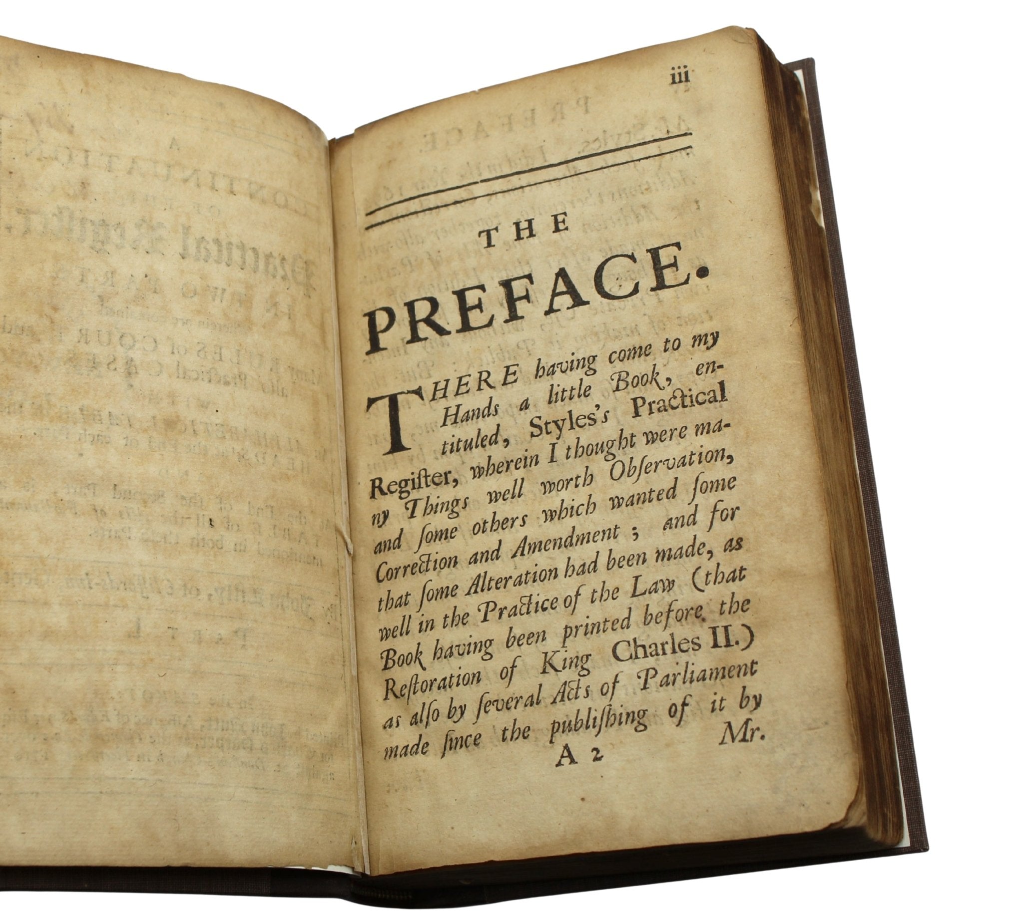 John Jay's Signed Copy of A Continuation of the Practical Register, In Two Parts, by John Lilly, 1710 - The Great Republic