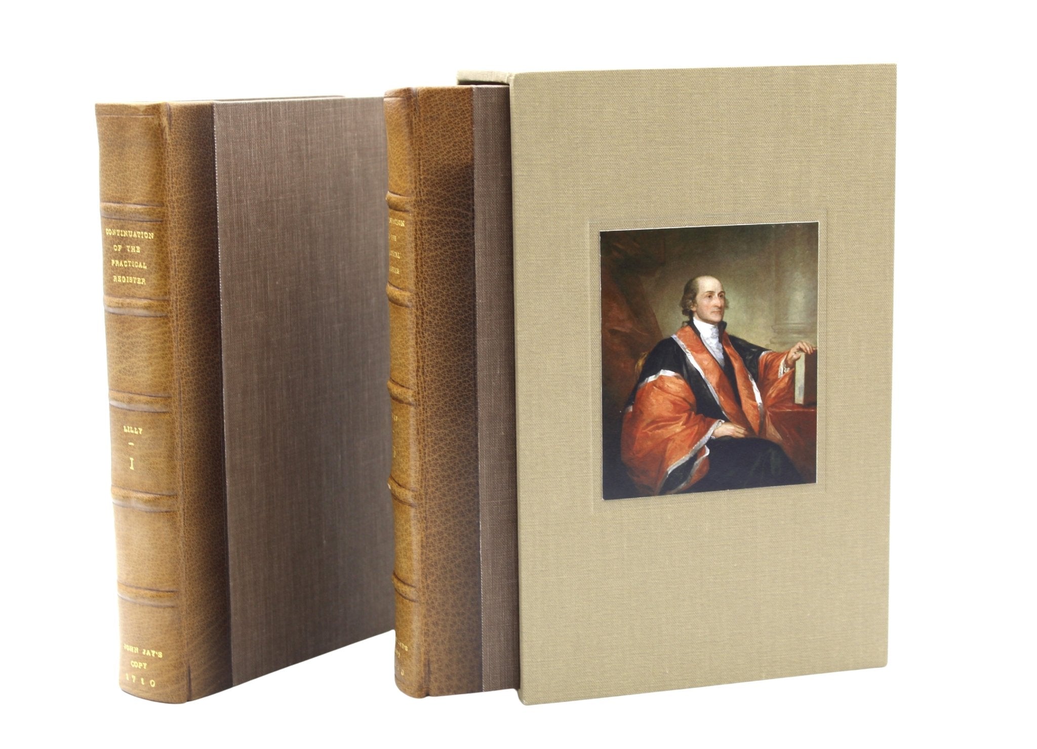 John Jay's Signed Copy of A Continuation of the Practical Register, In Two Parts, by John Lilly, 1710 - The Great Republic