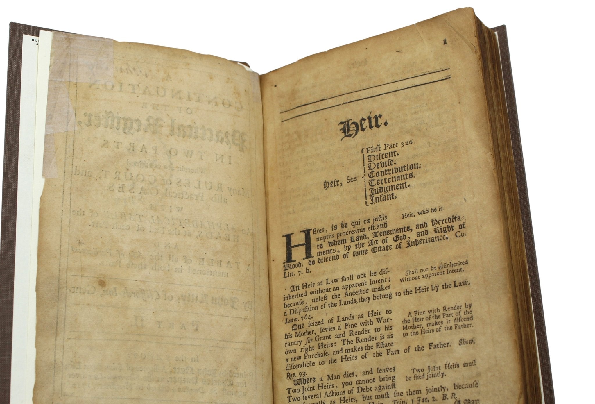 John Jay's Signed Copy of A Continuation of the Practical Register, In Two Parts, by John Lilly, 1710 - The Great Republic